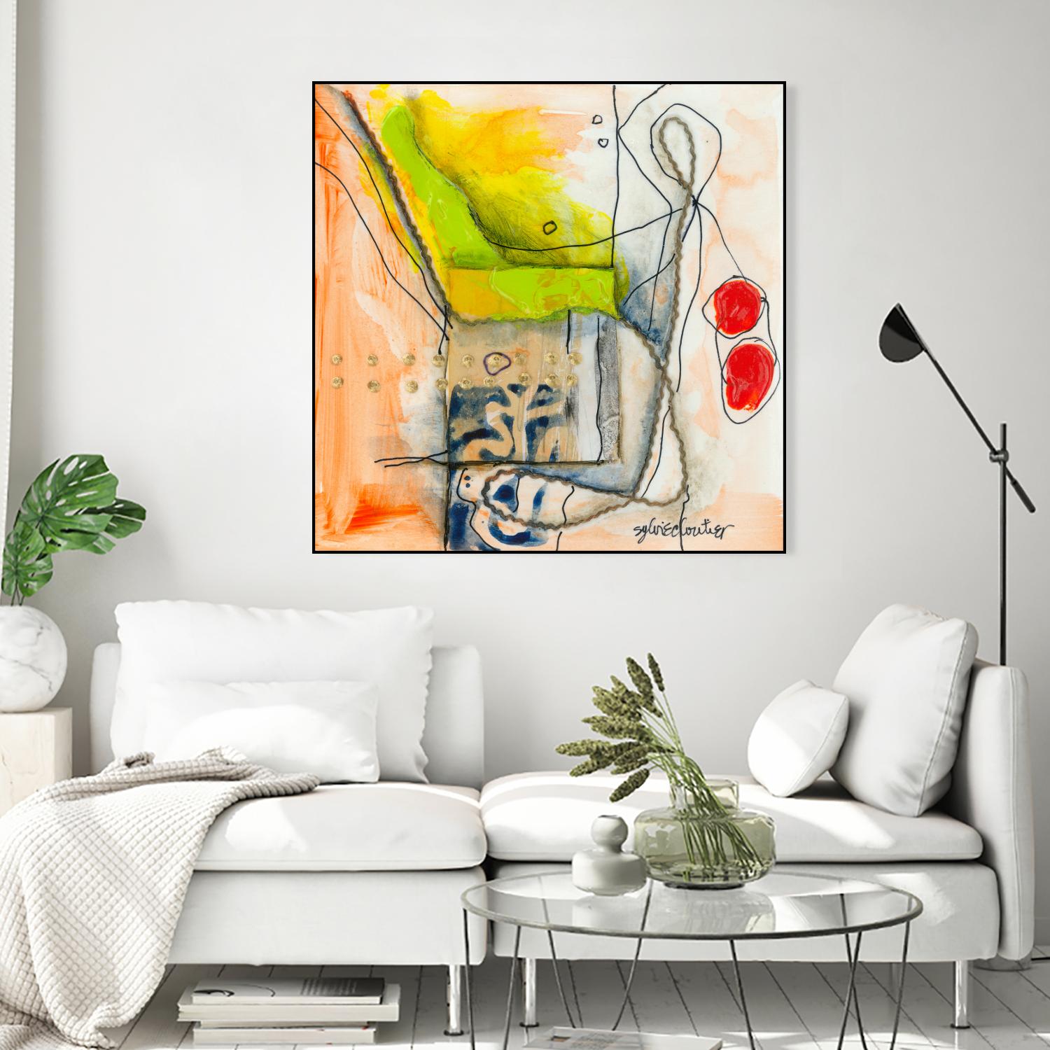 Cartoon #3 by Sylvie Cloutier on GIANT ART - red abstract