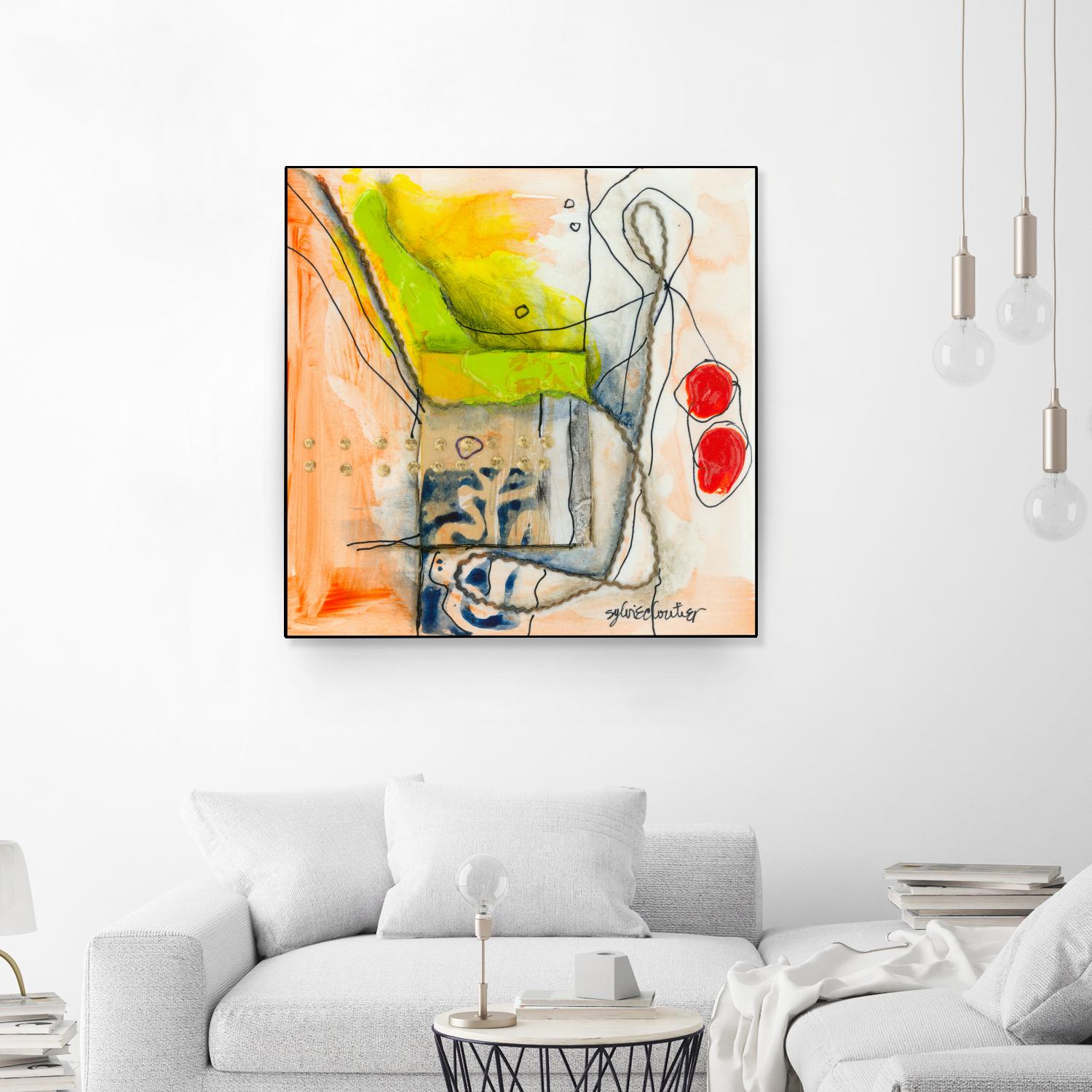 Cartoon #3 by Sylvie Cloutier on GIANT ART - red abstract