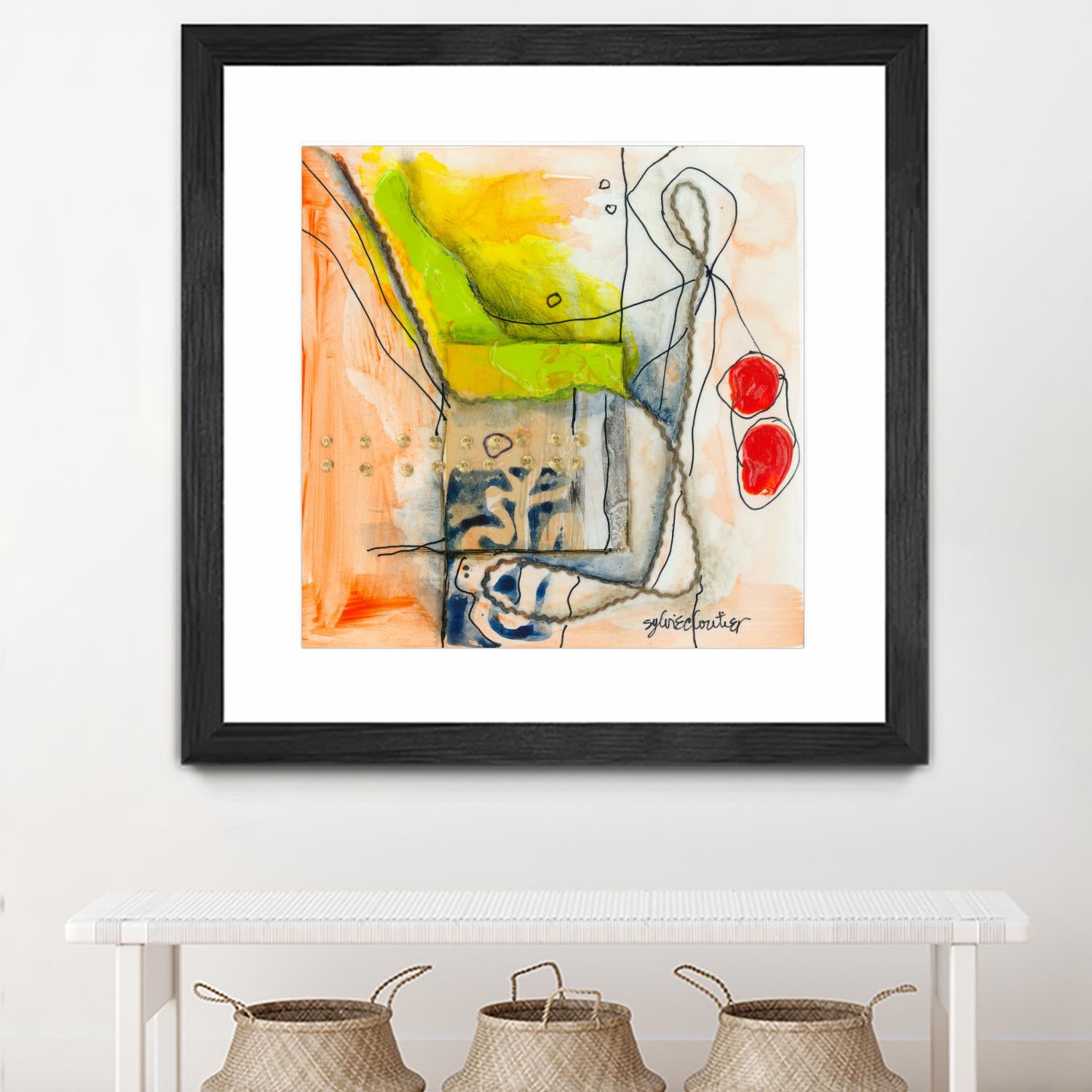 Cartoon #3 by Sylvie Cloutier on GIANT ART - red abstract