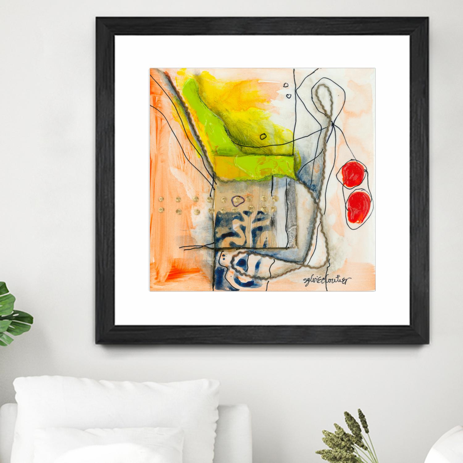 Cartoon #3 by Sylvie Cloutier on GIANT ART - red abstract