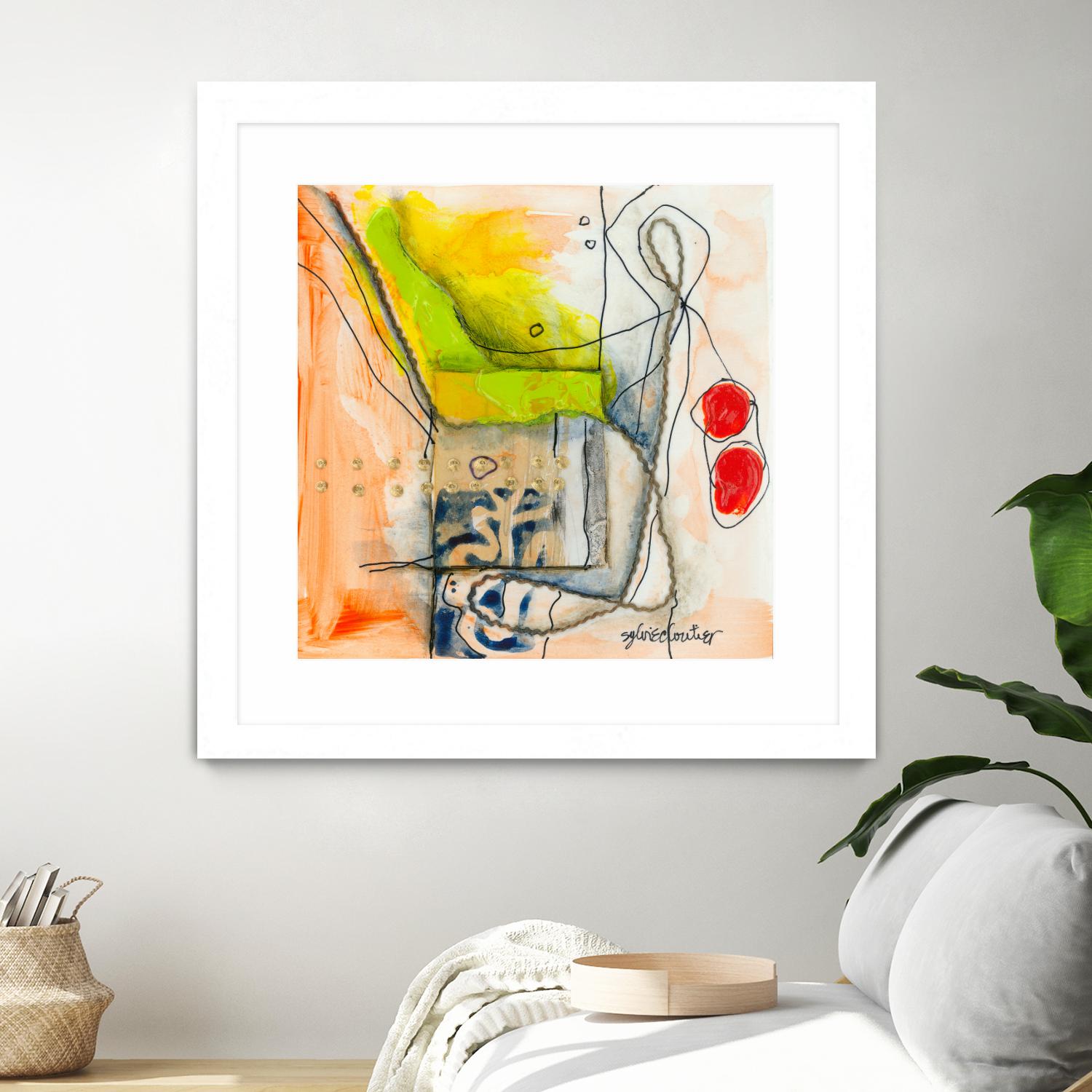 Cartoon #3 by Sylvie Cloutier on GIANT ART - red abstract