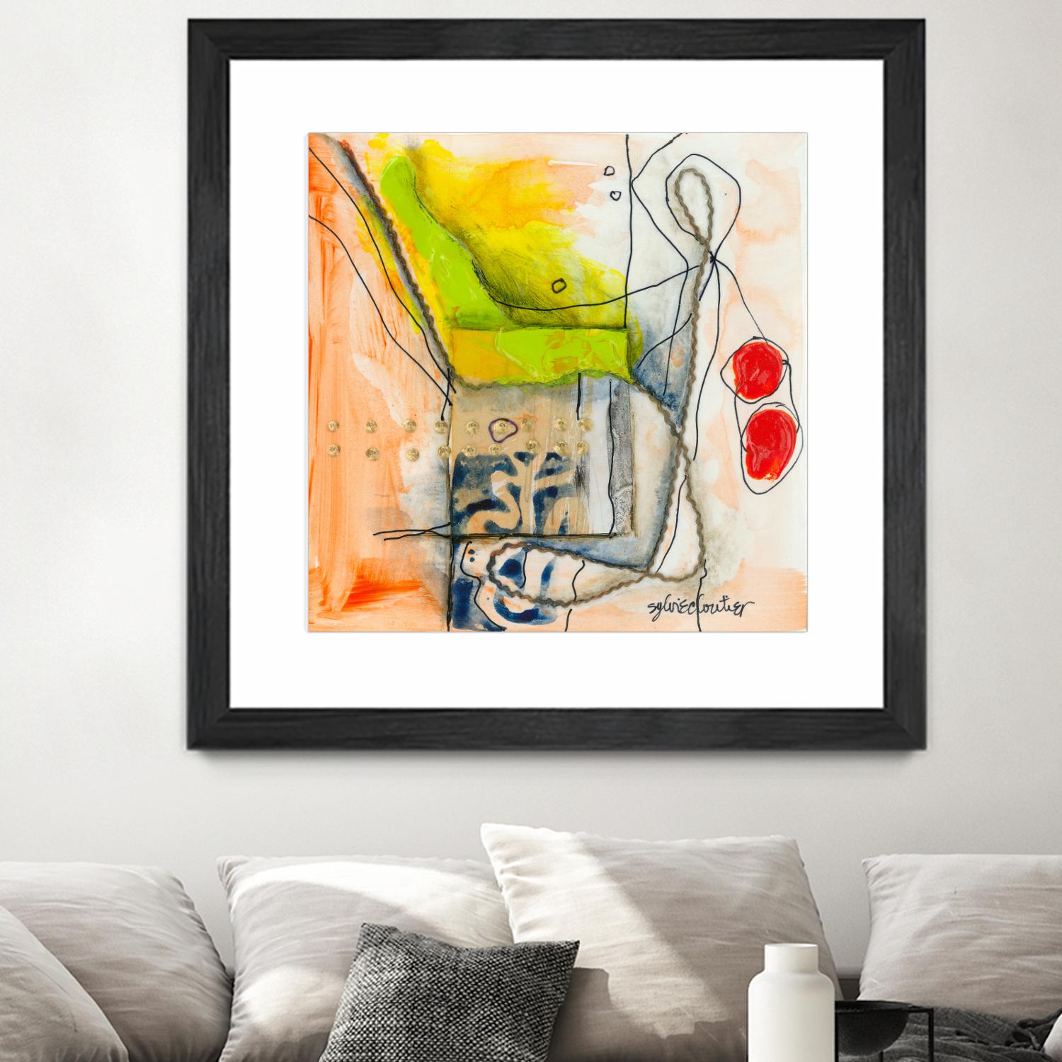 Cartoon #3 by Sylvie Cloutier on GIANT ART - red abstract