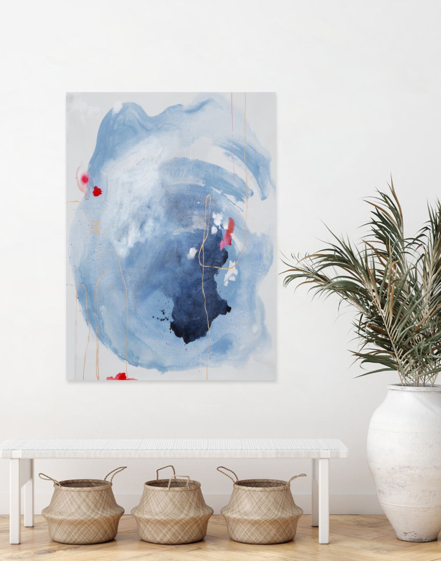 Capture Quiet by Daleno Art on GIANT ART - blue abstract