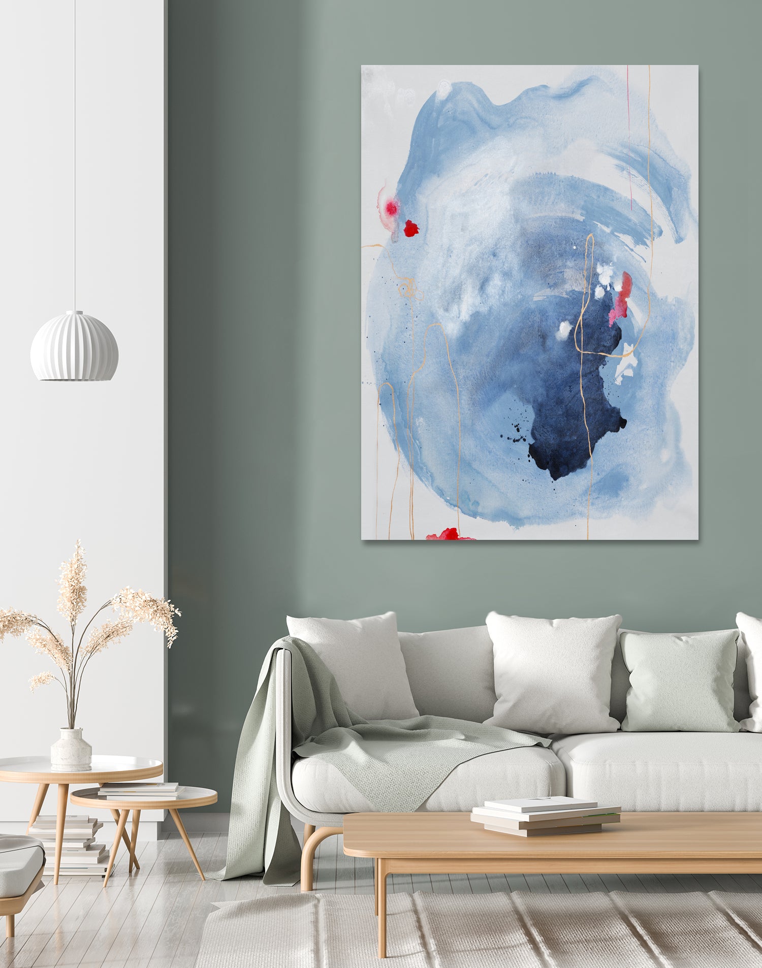 Capture Quiet by Daleno Art on GIANT ART - blue abstract