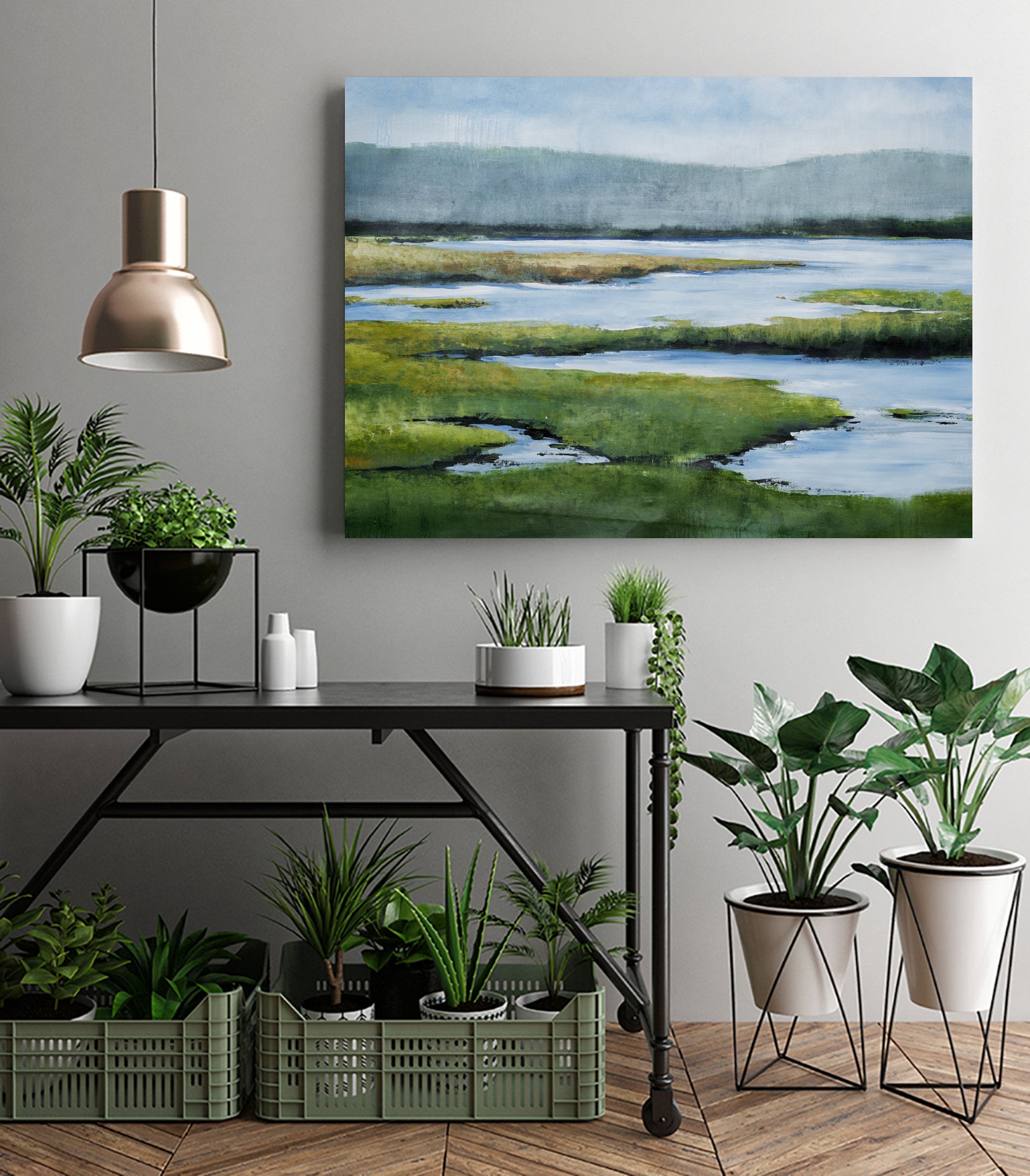 Distant Shower by Daleno Art on GIANT ART - abstract