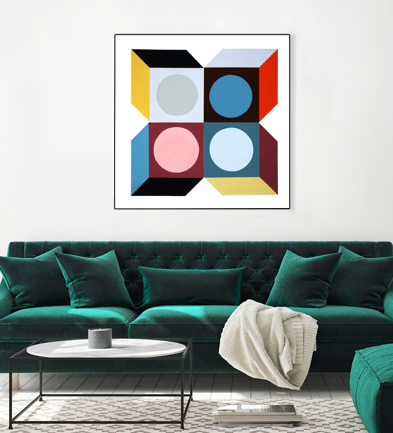 Rubik III by Daleno Art on GIANT ART - pink absrtact