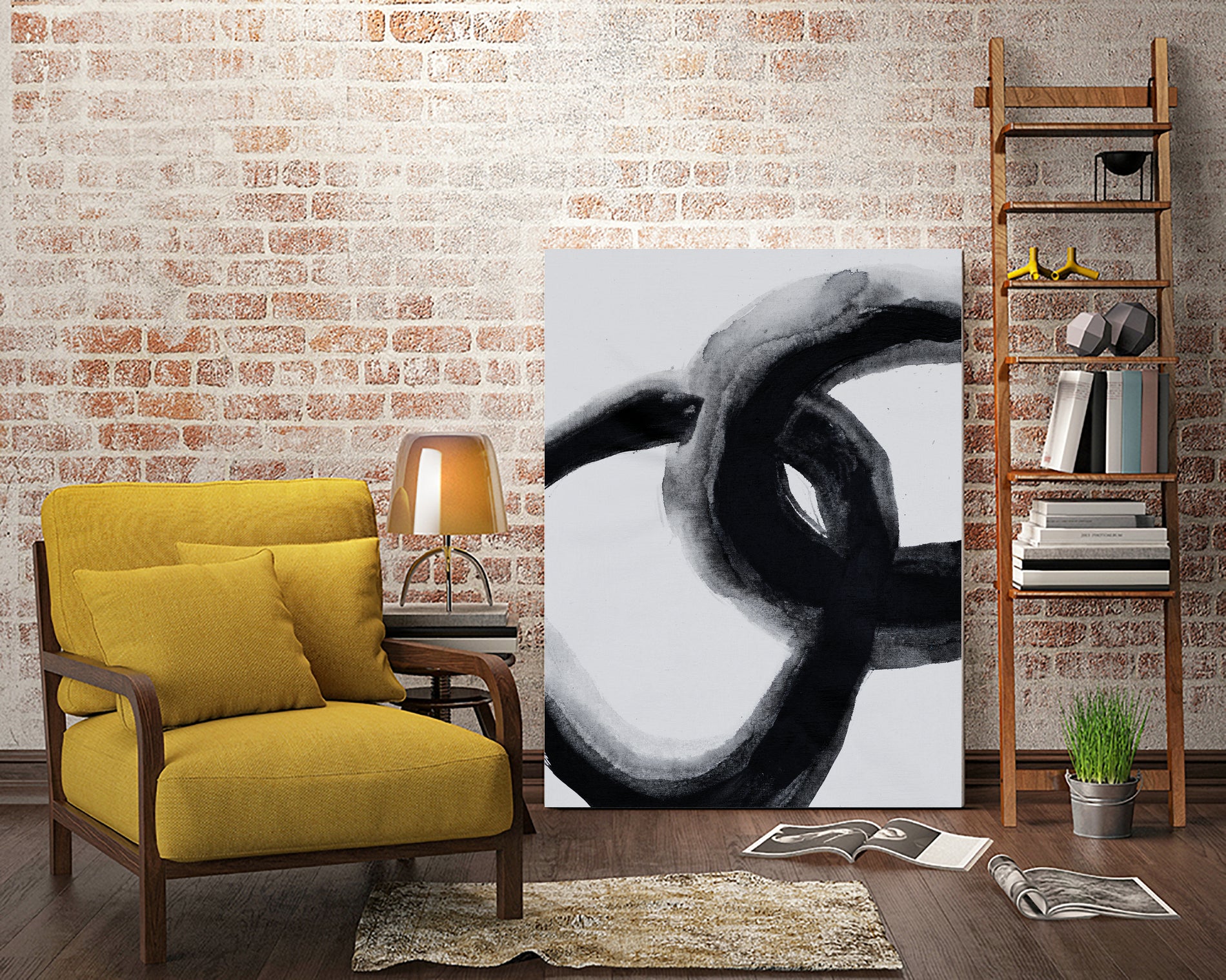 No Way Forward III by Daleno Art on GIANT ART - white shape