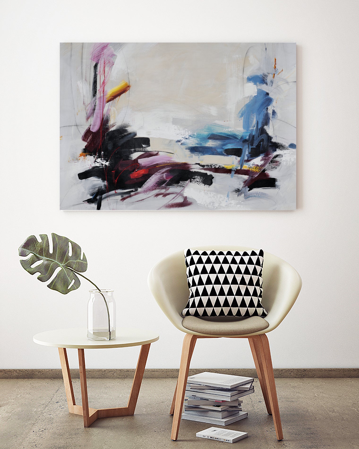 Checking The Time by Daleno Art on GIANT ART - red abstract