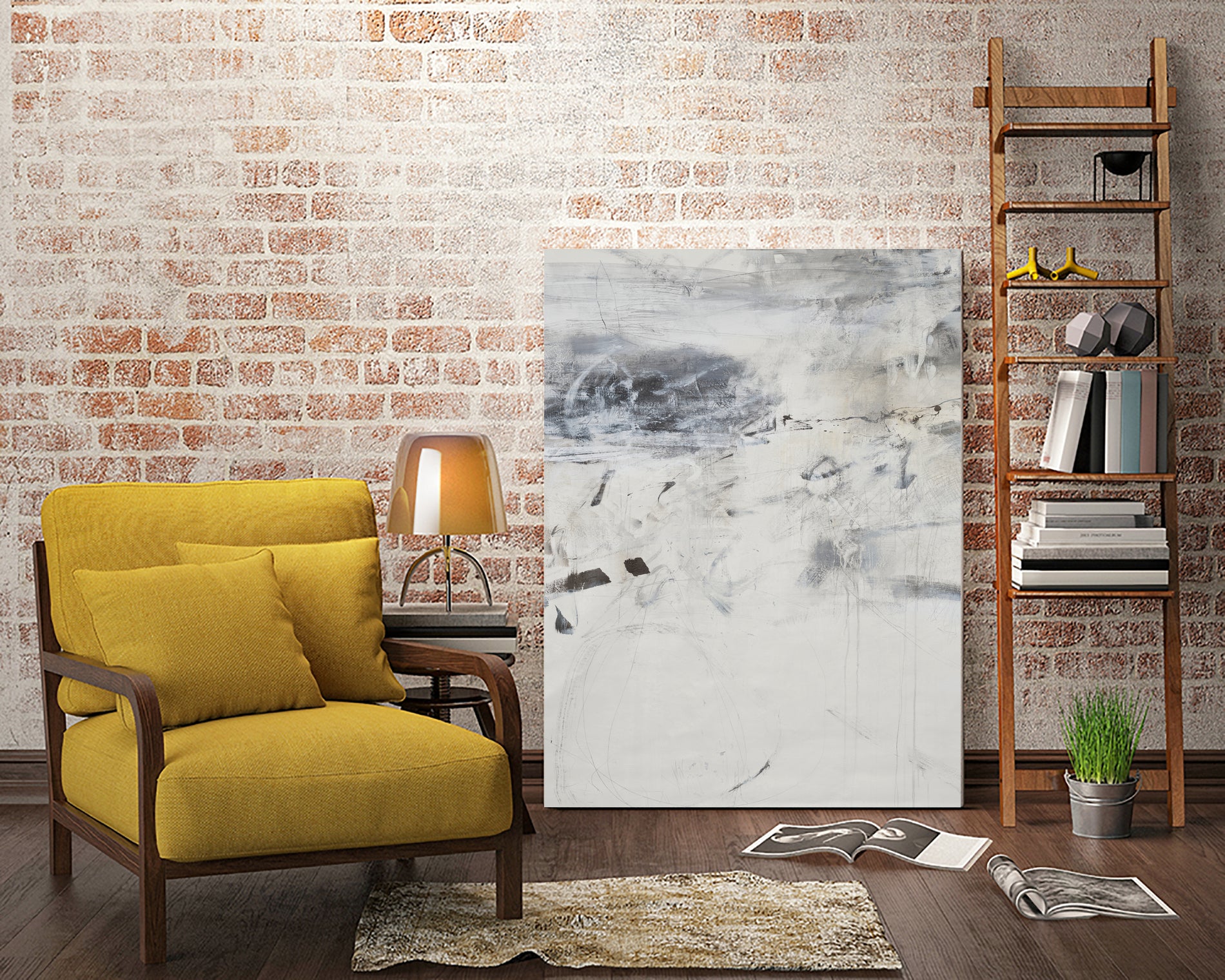 Polite Push by Daleno Art on GIANT ART - abstract