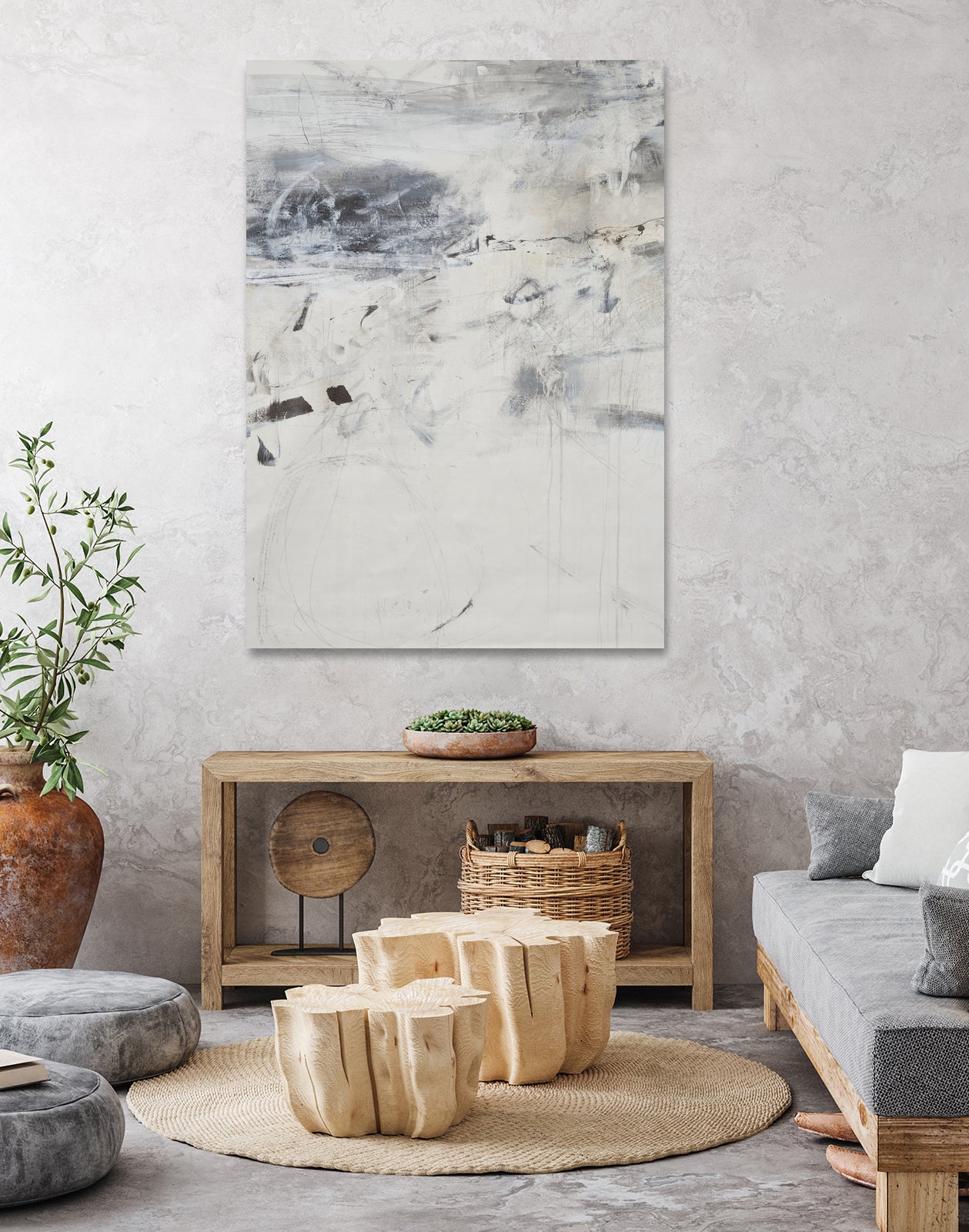 Polite Push by Daleno Art on GIANT ART - abstract