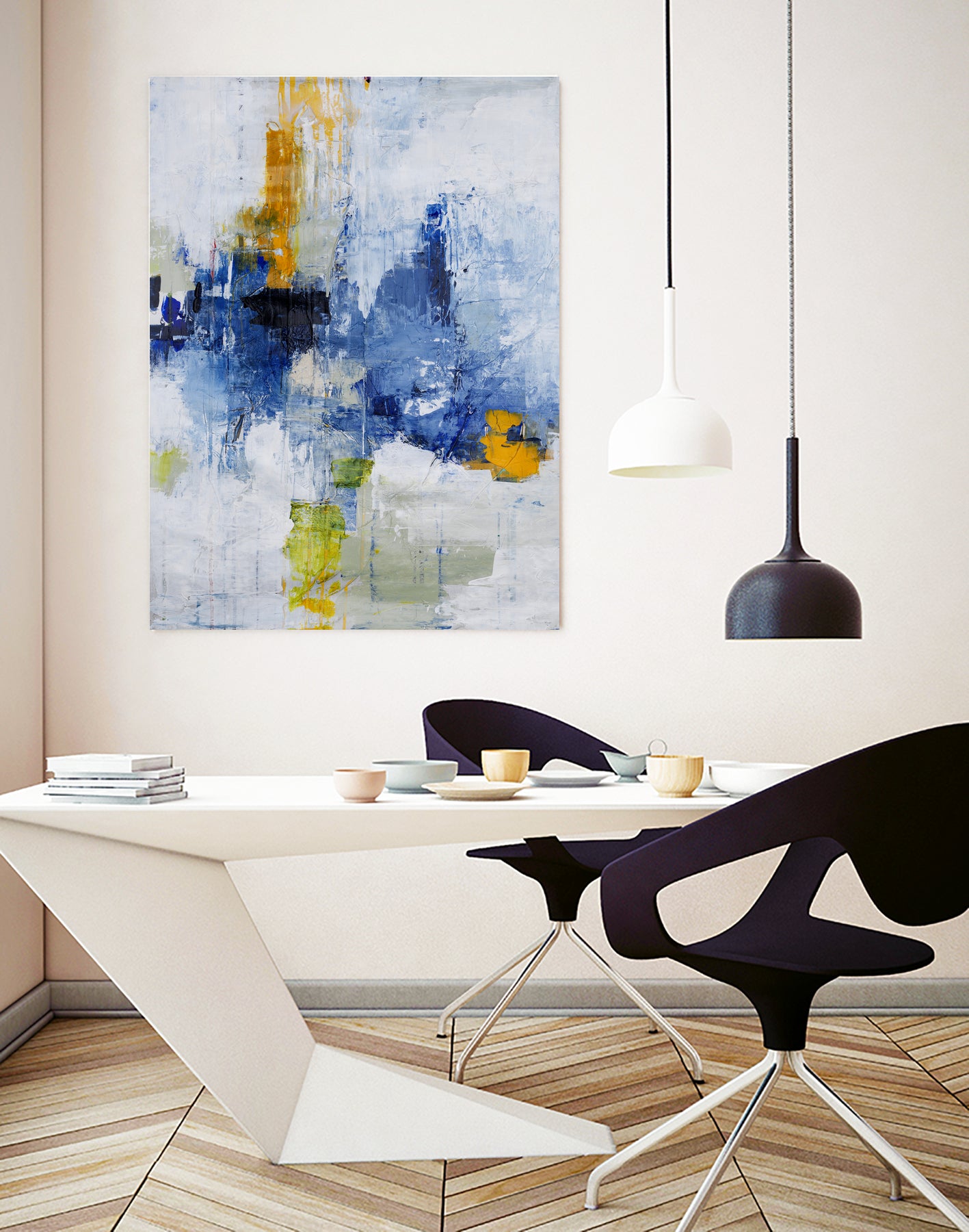 Created In Travel by Daleno Art on GIANT ART - blue abstract