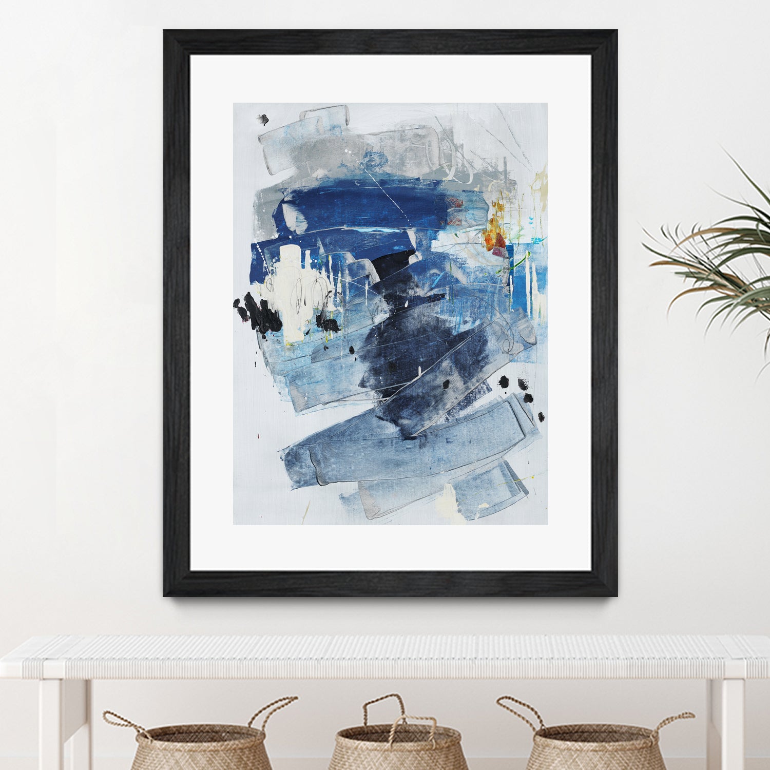 Toss Up I by Daleno Art on GIANT ART - blue abstract