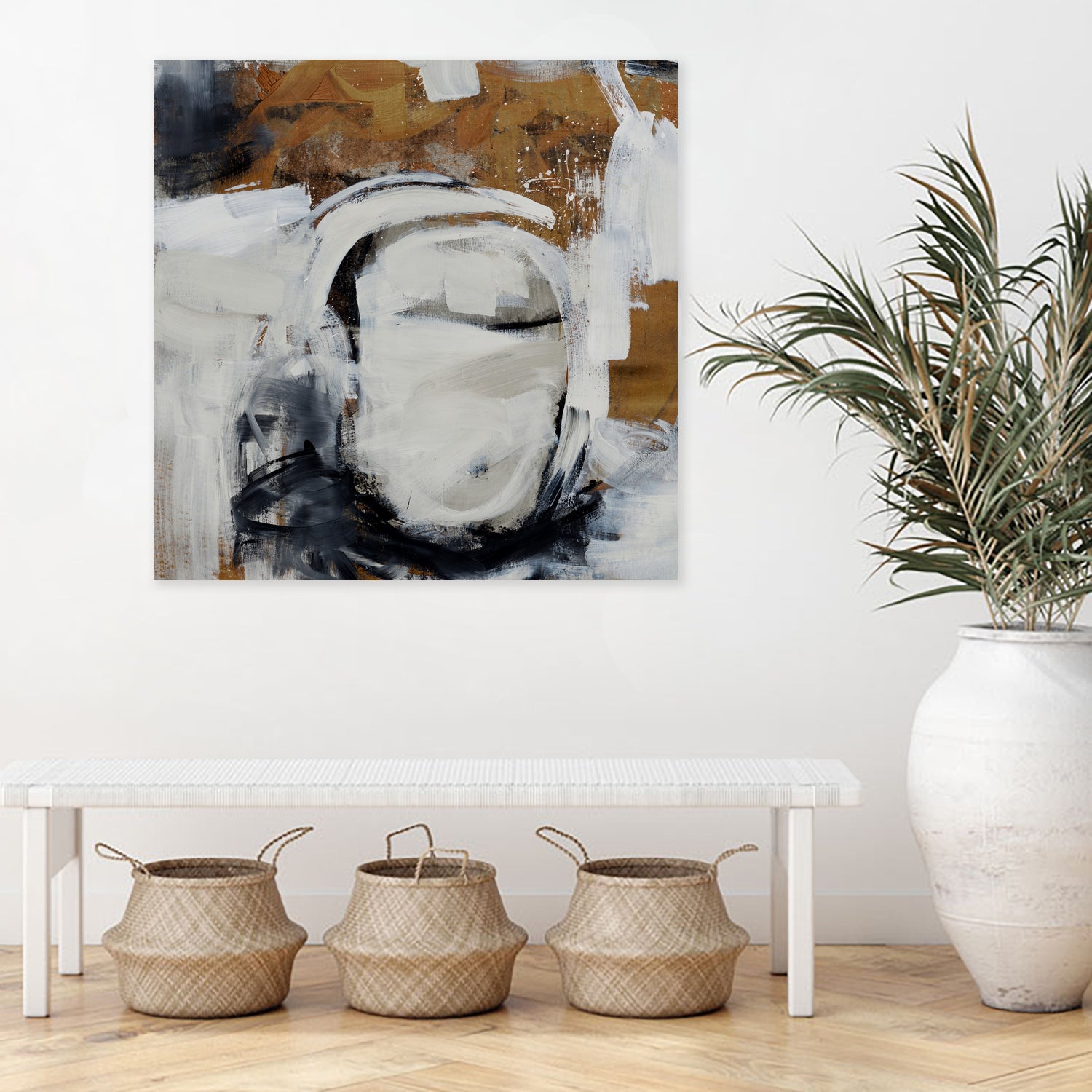 Blanket Wrapped II by Daleno Art on GIANT ART - brown abstract