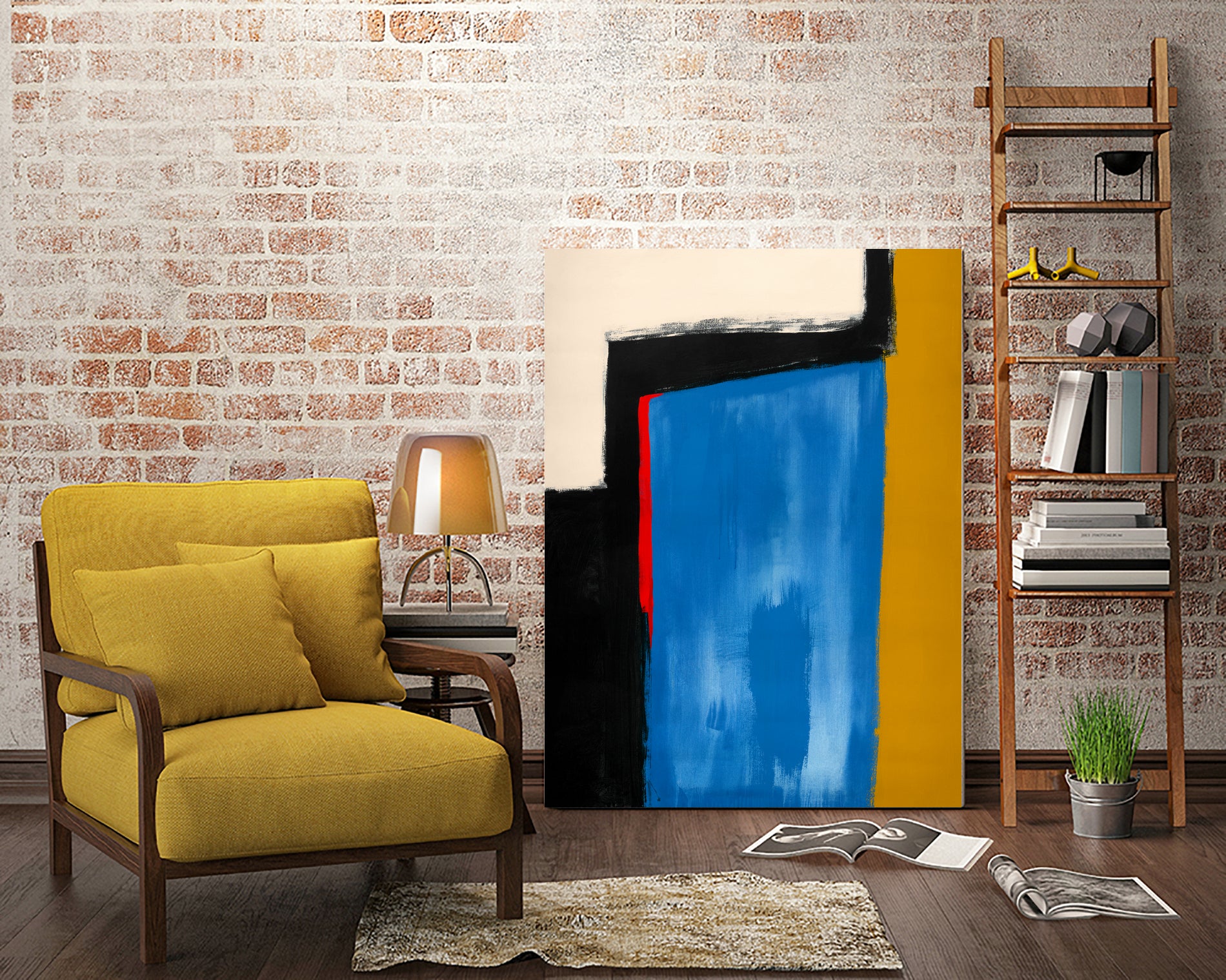 Block Field 5 by Jo Stearns on GIANT ART - black abstract pattern