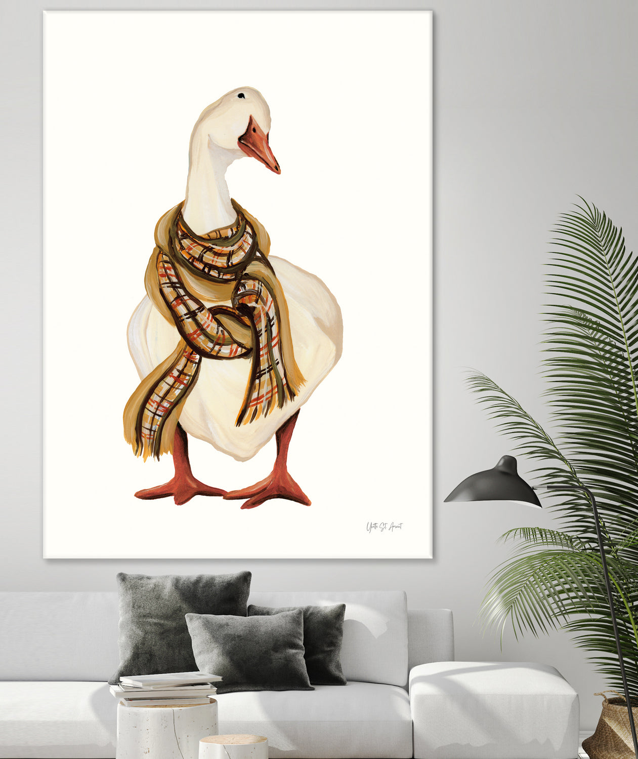 Goose with Scarf by Yvette St. Amant on GIANT ART - animal