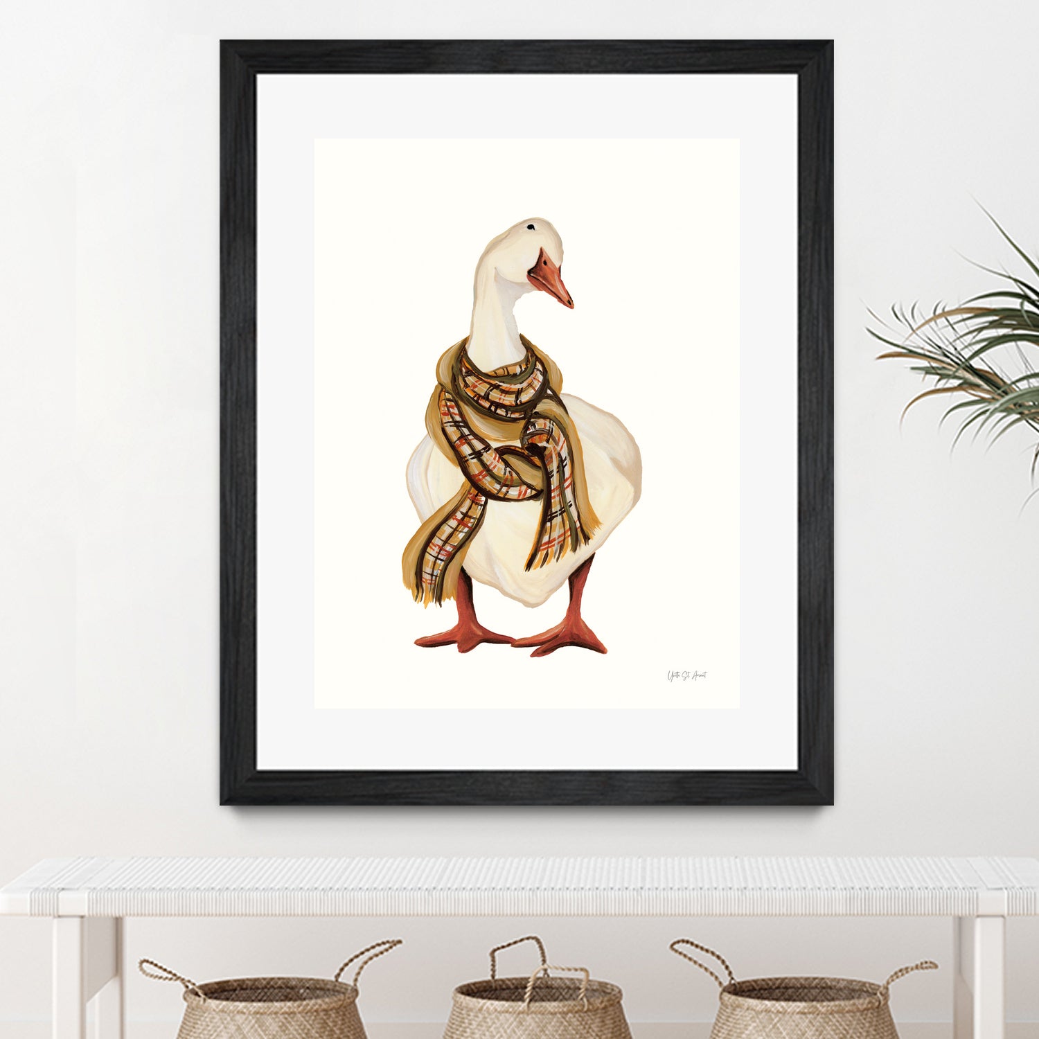 Goose with Scarf by Yvette St. Amant on GIANT ART - animal