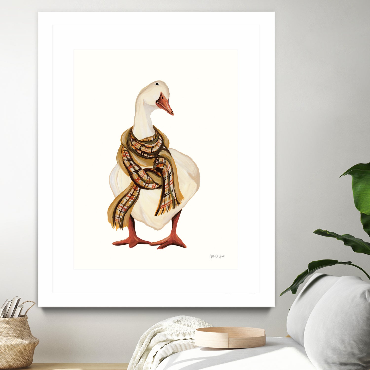 Goose with Scarf by Yvette St. Amant on GIANT ART - animal