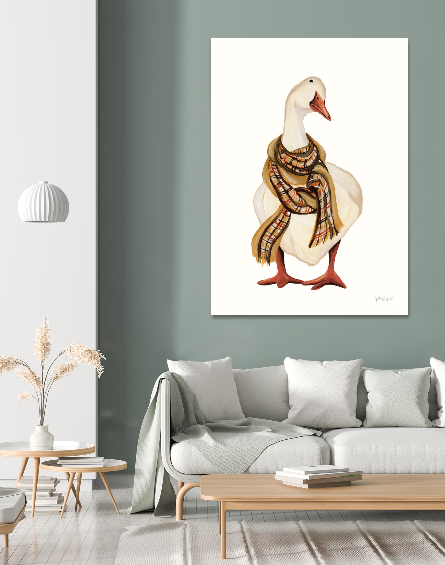 Goose with Scarf by Yvette St. Amant on GIANT ART - animal
