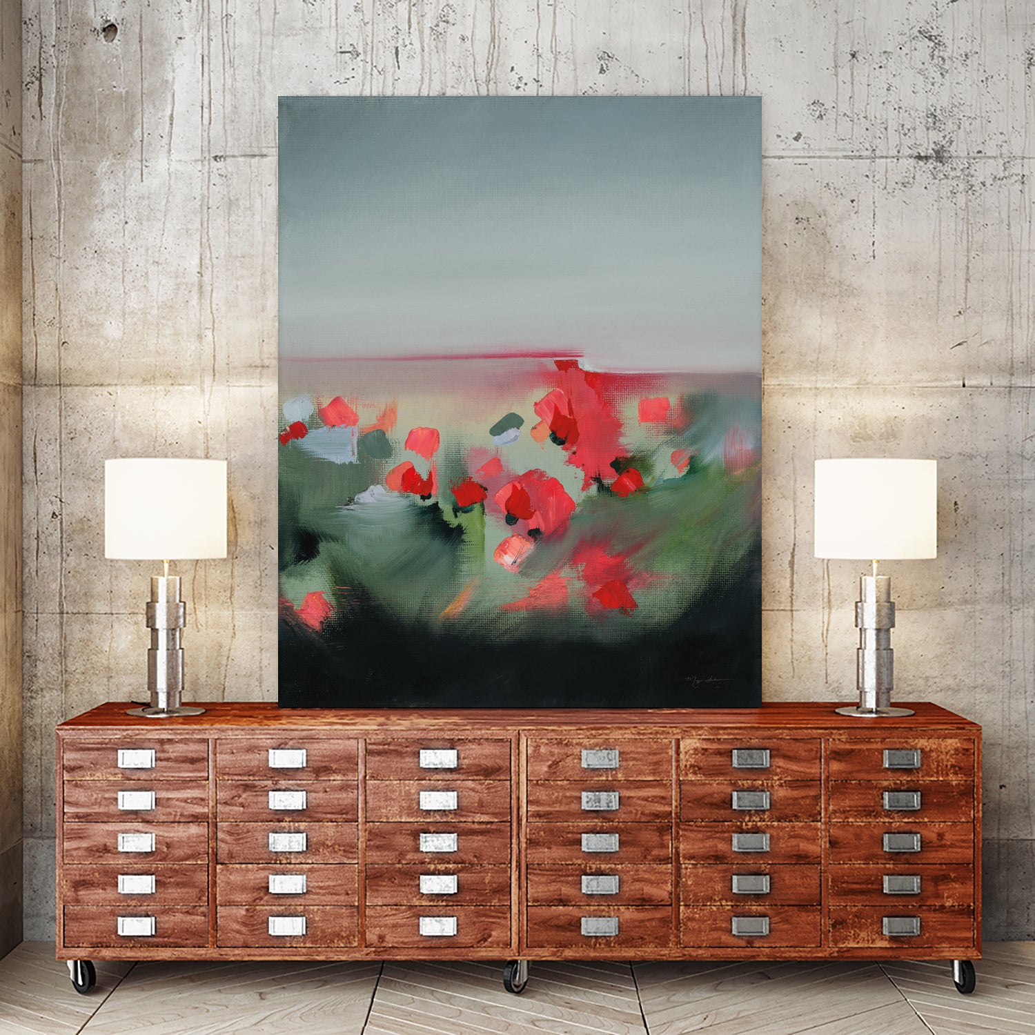 Poppies by Maggie Sackmann on GIANT ART - abstract