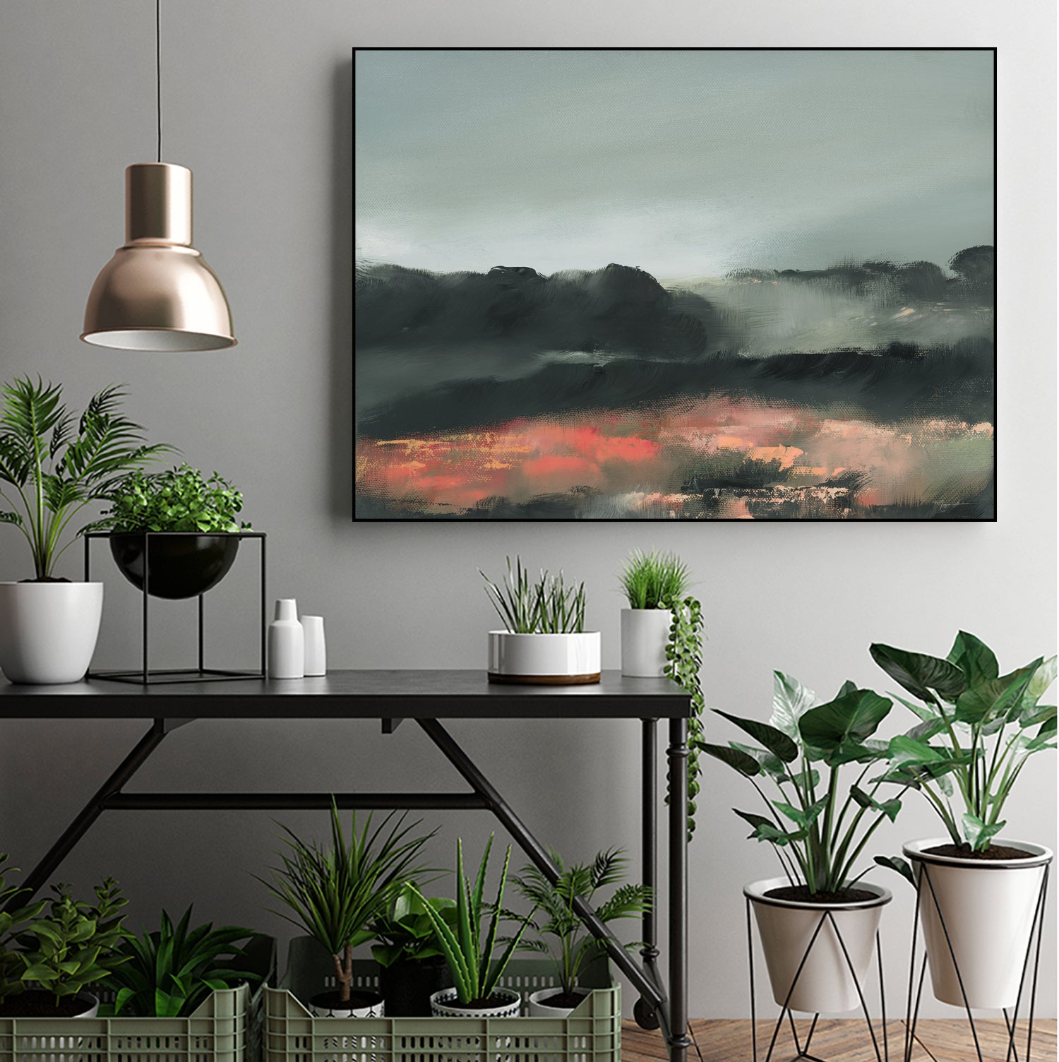 Ruby Meadow by Maggie Sackmann on GIANT ART - abstract