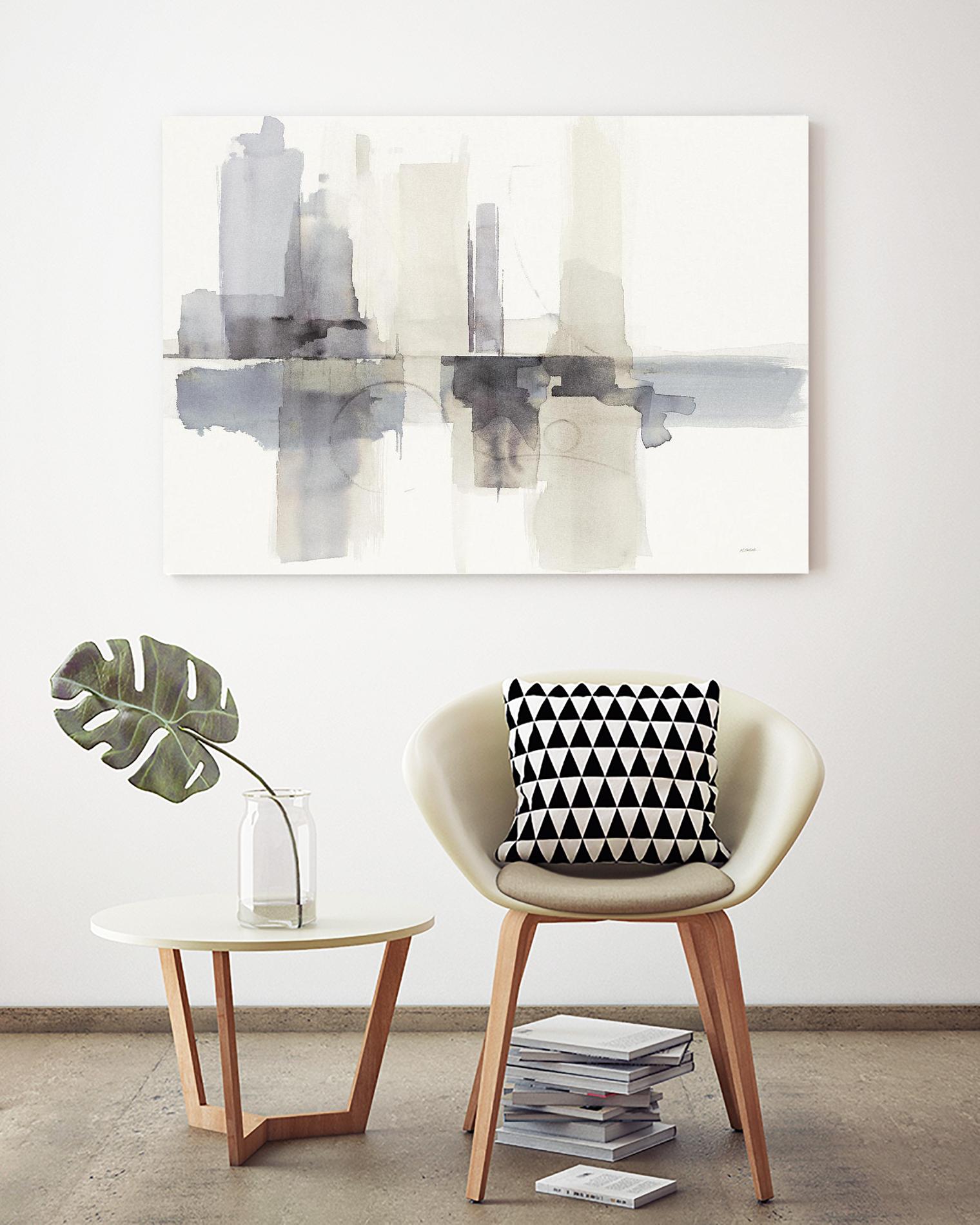 Improvisation II Gray by Mike Schick on GIANT ART - purple watercolor