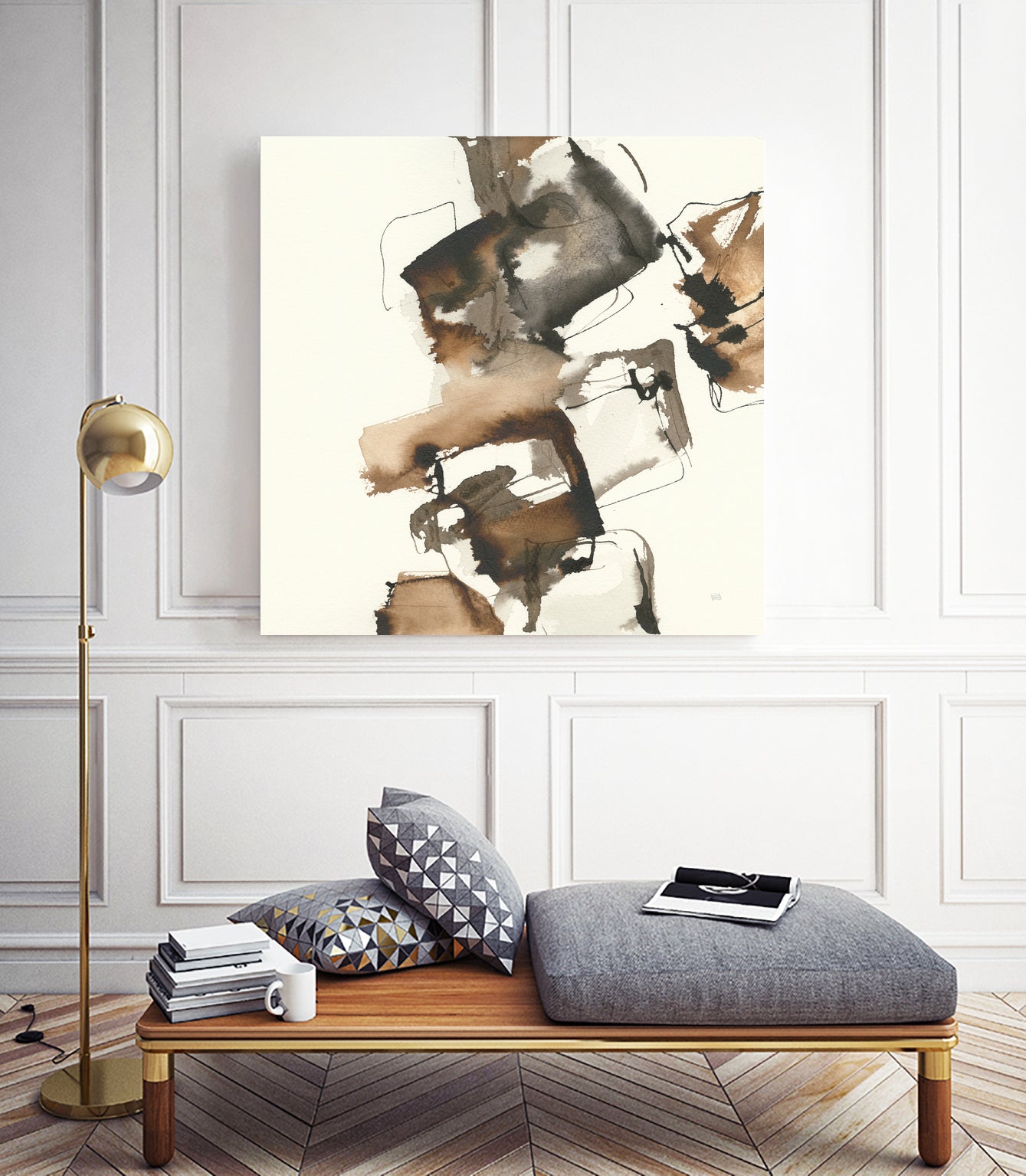 Stacked I by Chris Paschke on GIANT ART - black abstract