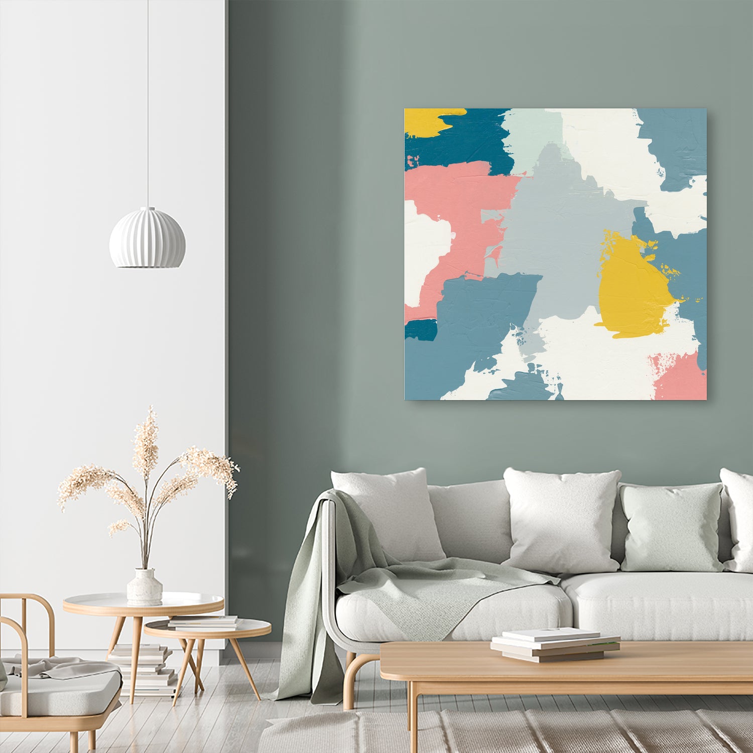 Happy II by Moira Hershey on GIANT ART - blue abstract