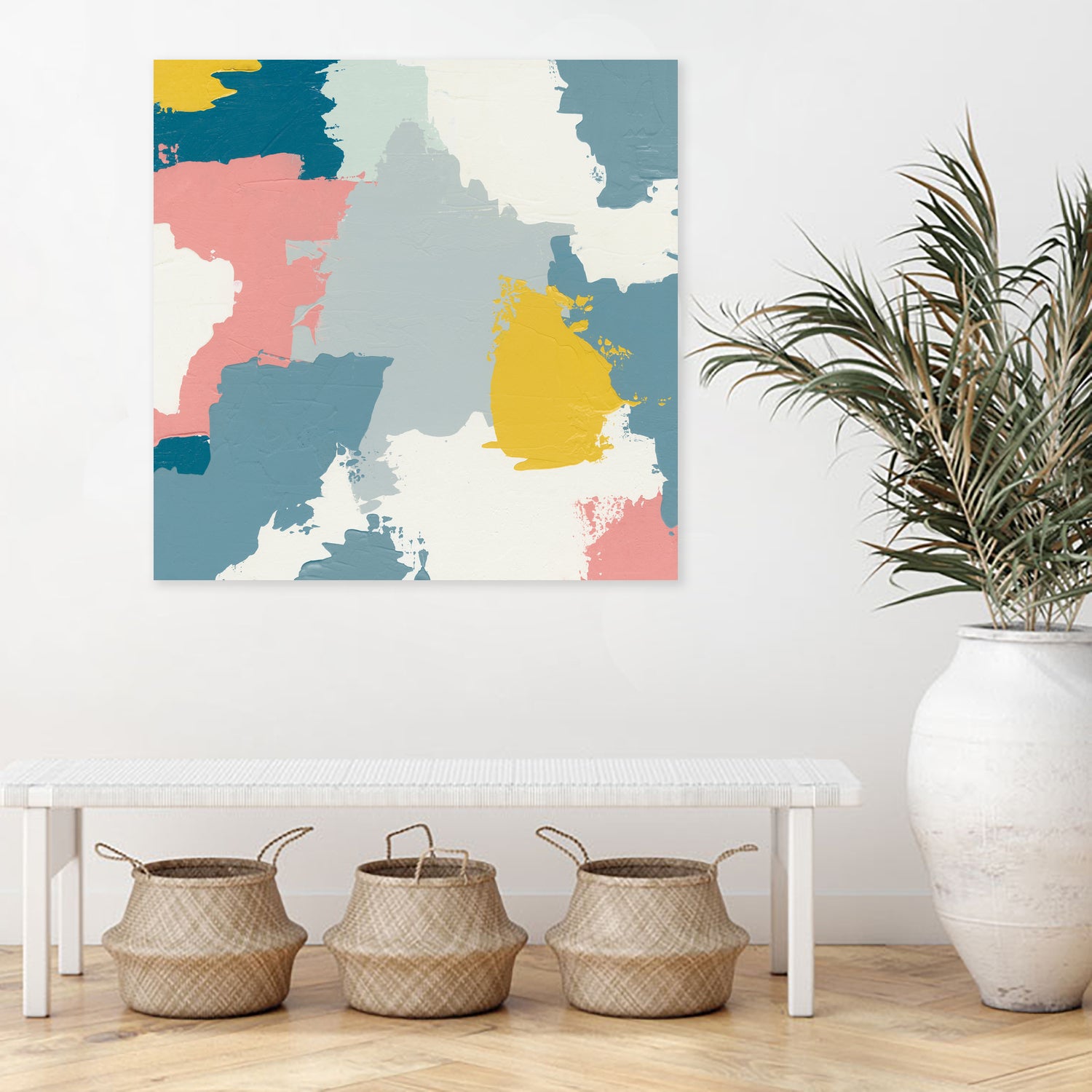 Happy II by Moira Hershey on GIANT ART - blue abstract