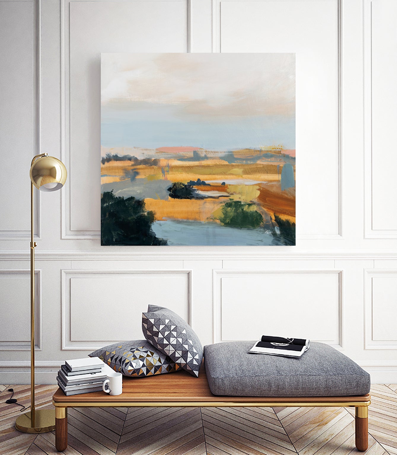 Dreams Out West by Pamela Munger on GIANT ART - green abstract