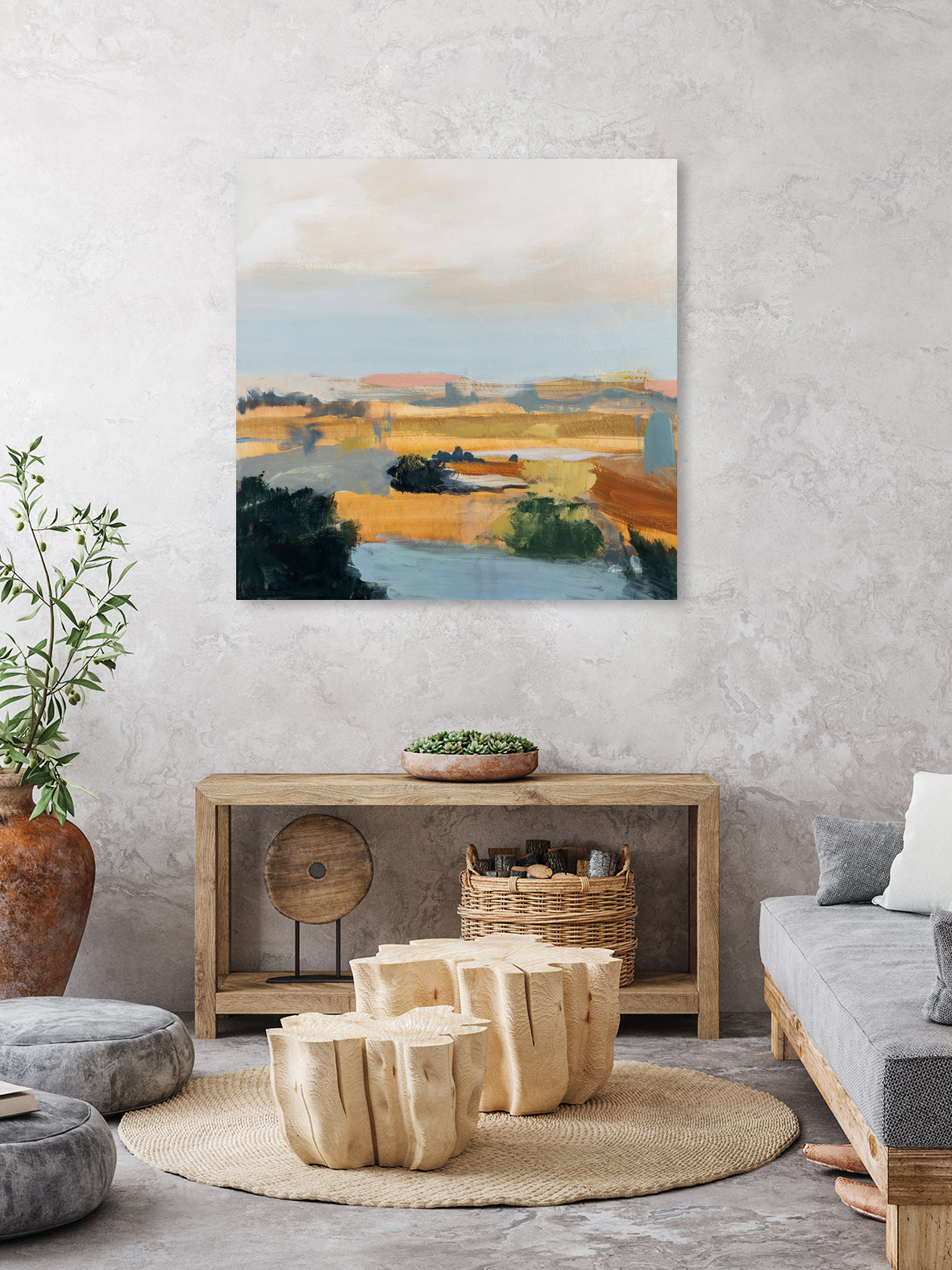 Dreams Out West by Pamela Munger on GIANT ART - green abstract