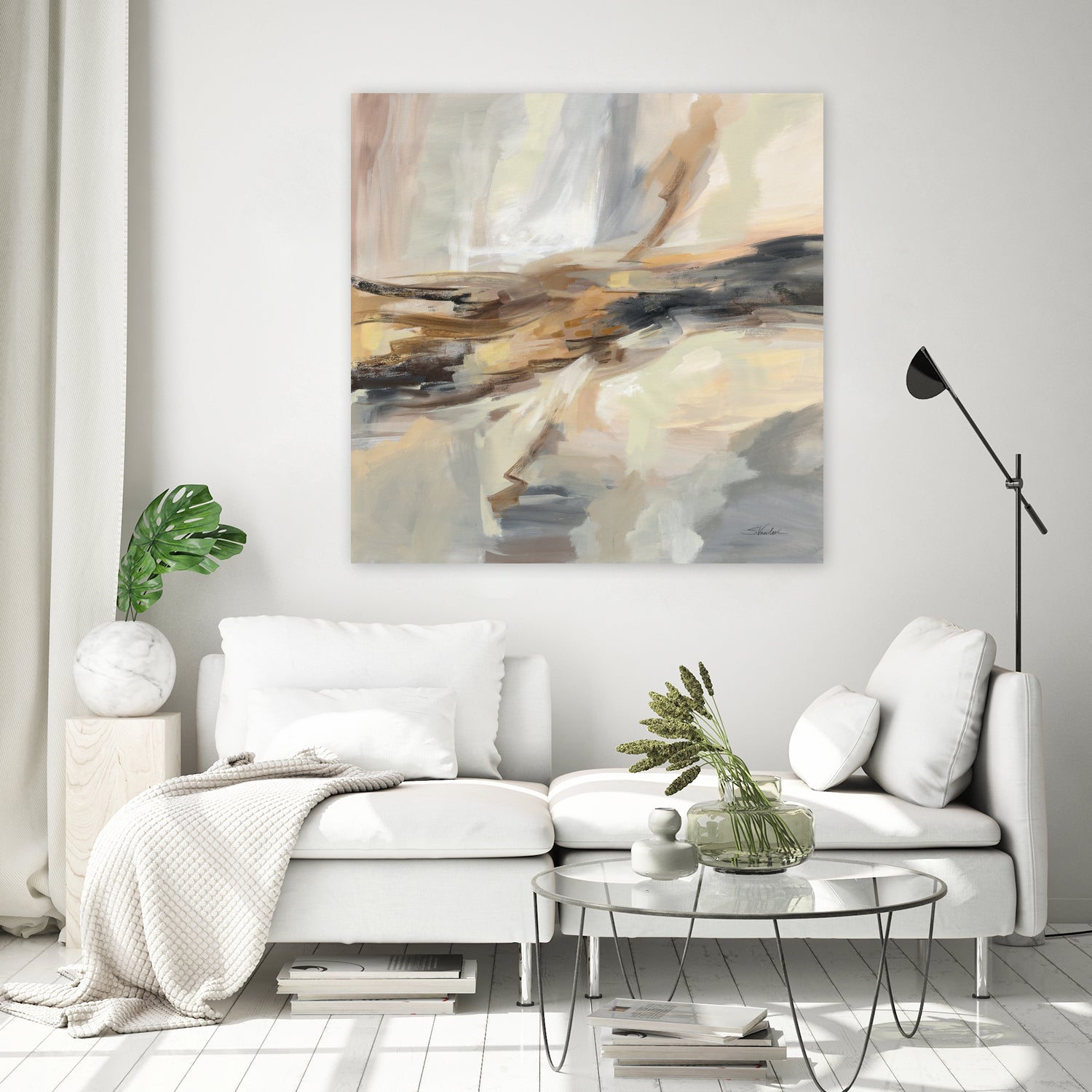 Distant Land by Silvia Vassileva on GIANT ART - black abstract