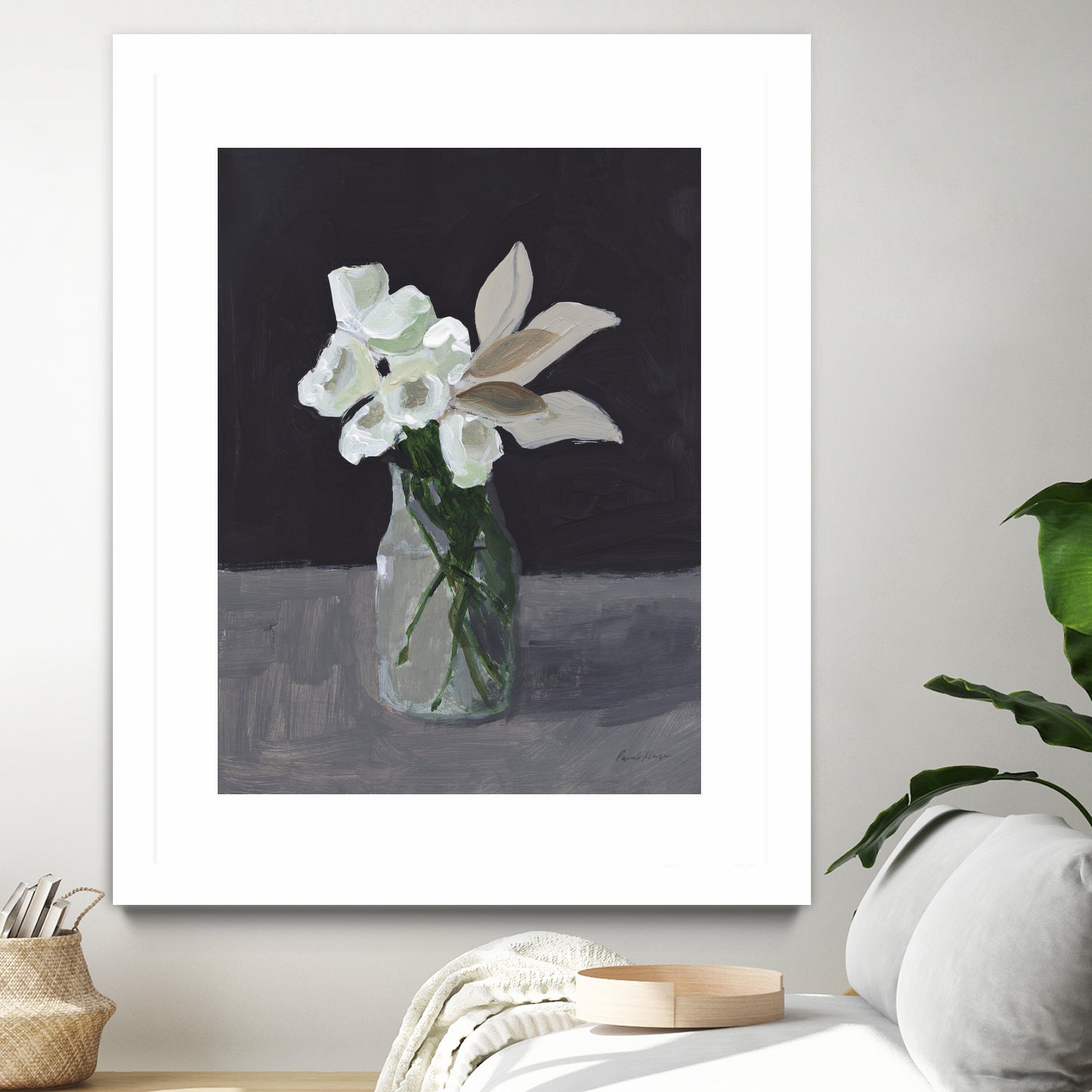 White Blooms by Pamela Munger on GIANT ART - bouquet