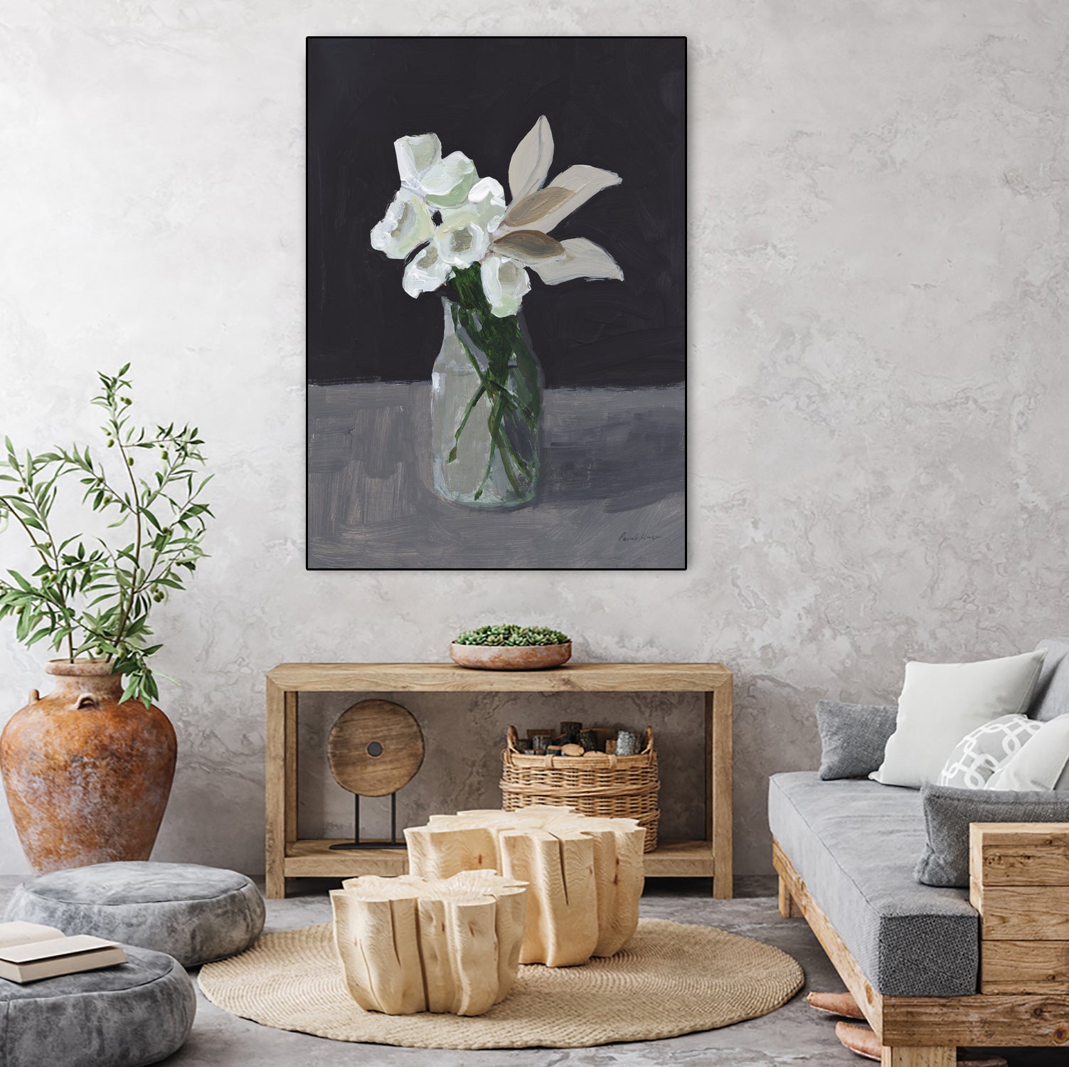 White Blooms by Pamela Munger on GIANT ART - bouquet