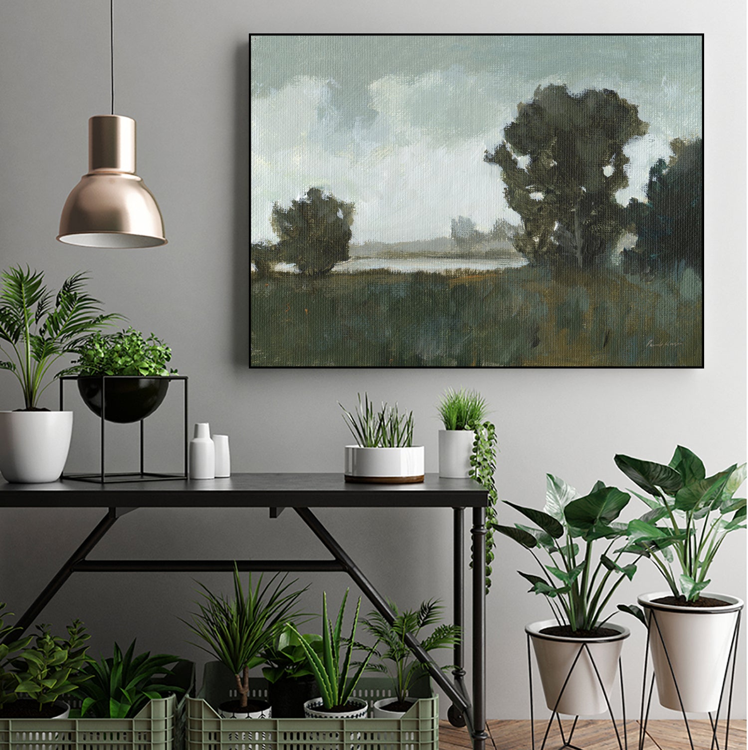Waterway by Pamela Munger on GIANT ART - black