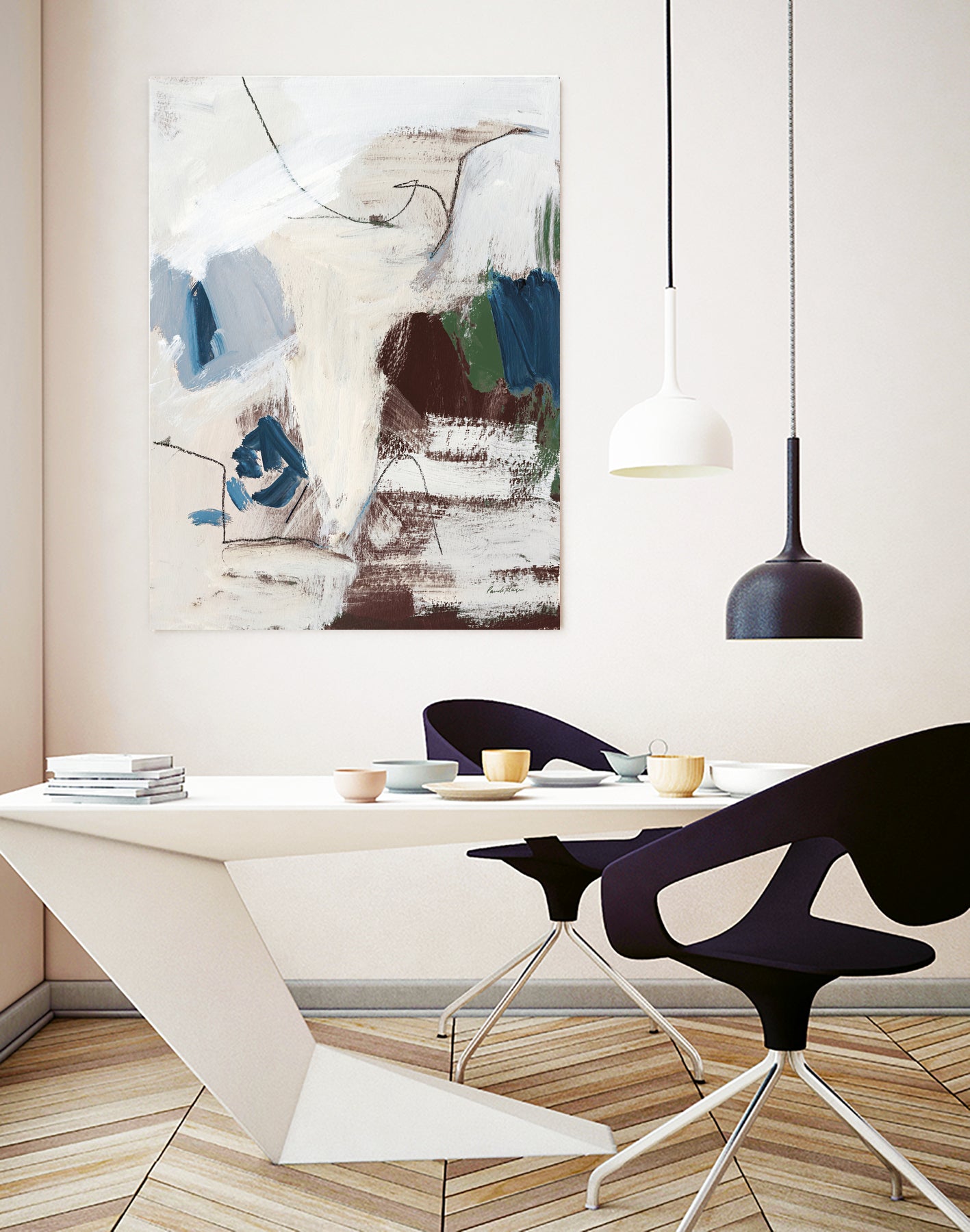 Dark Abstract II by Pamela Munger on GIANT ART - beige abstract