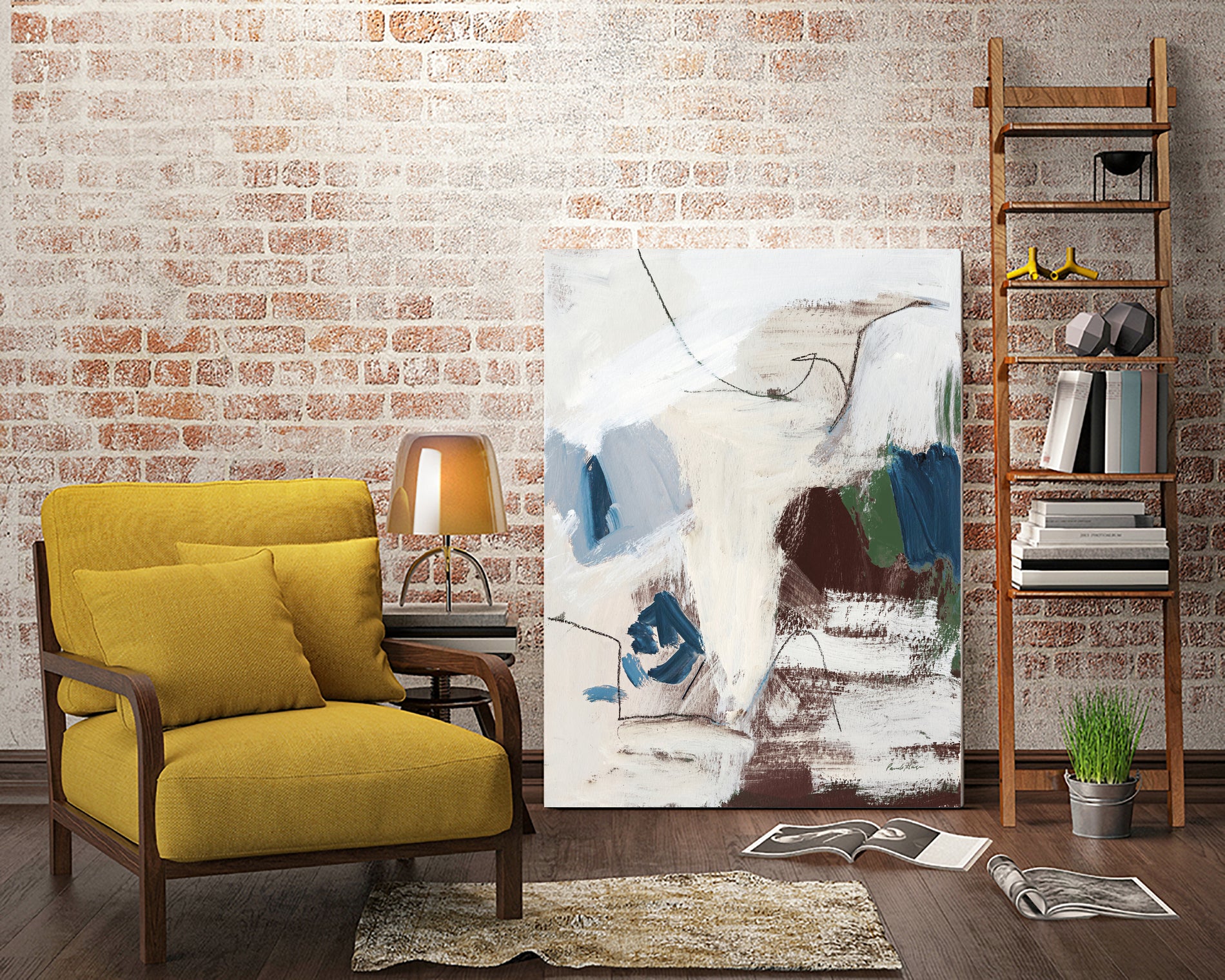 Dark Abstract II by Pamela Munger on GIANT ART - beige abstract