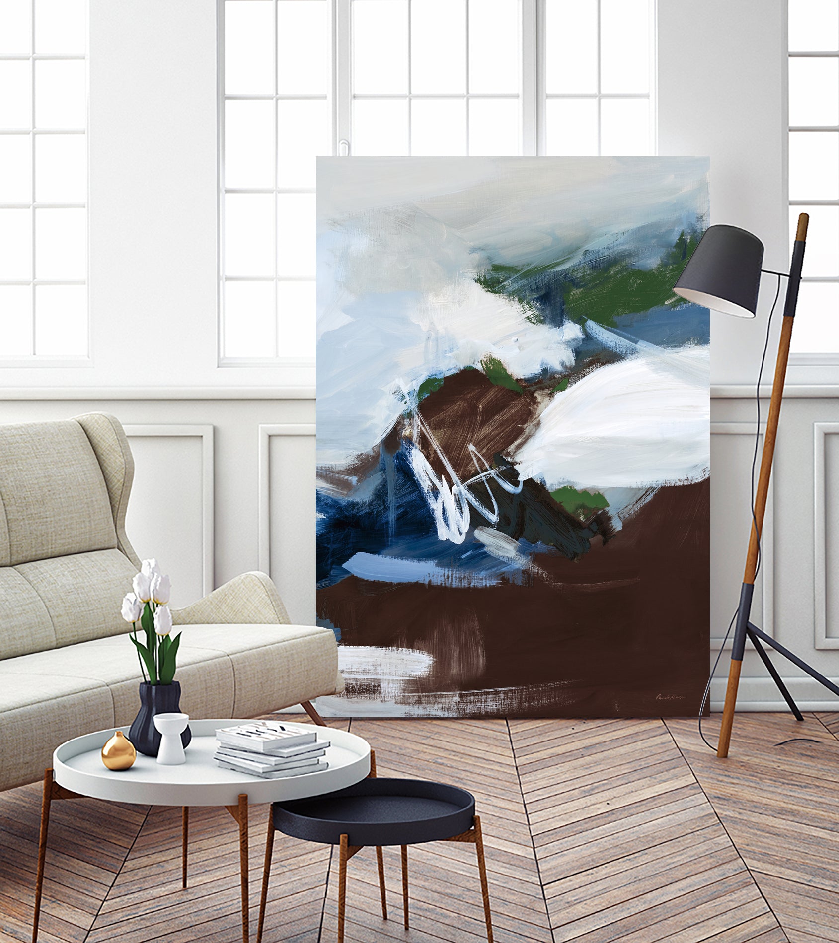 Surfacing Dark Crop by Pamela Munger on GIANT ART - blue abstract