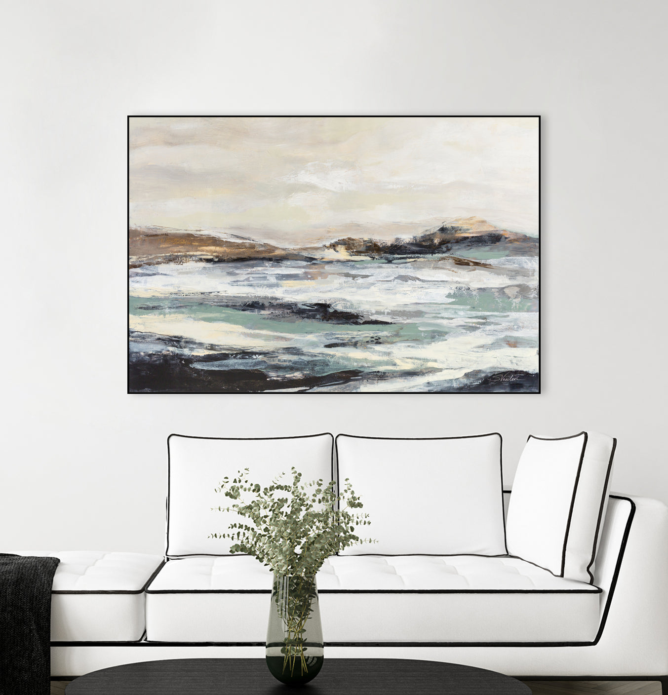 White River by Silvia Vassileva on GIANT ART - black abstract