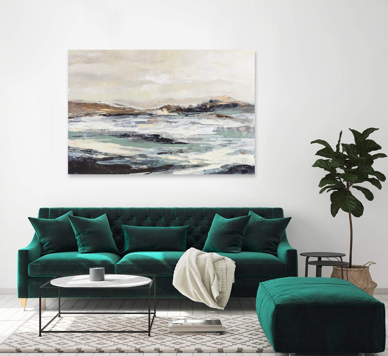 White River by Silvia Vassileva on GIANT ART - black abstract