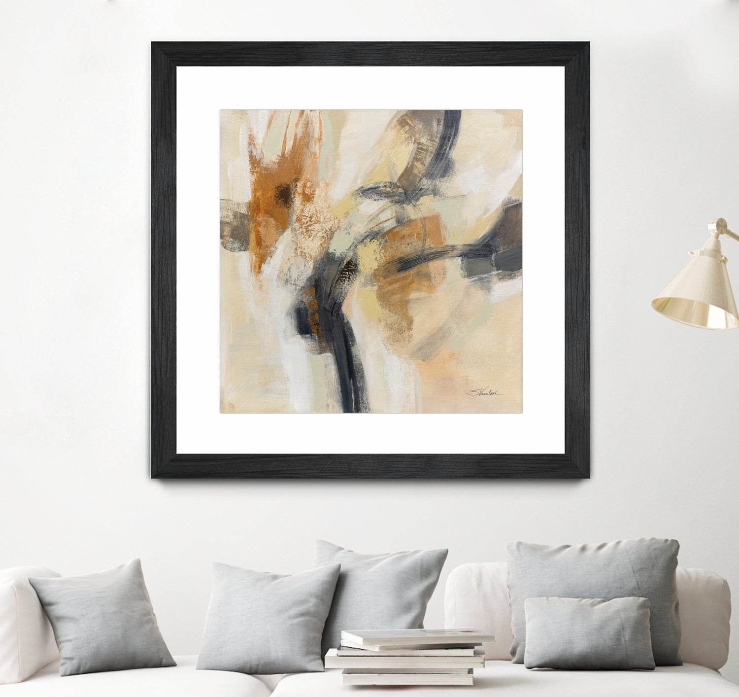 Kyoto Morning by Silvia Vassileva on GIANT ART - black abstract