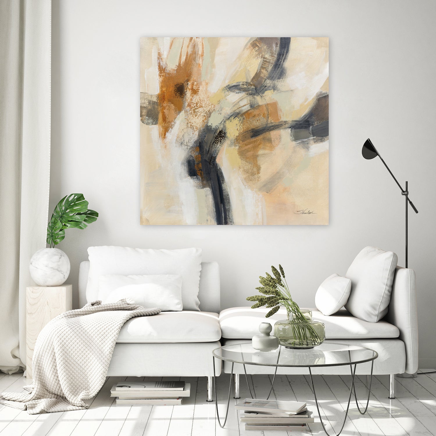 Kyoto Morning by Silvia Vassileva on GIANT ART - black abstract