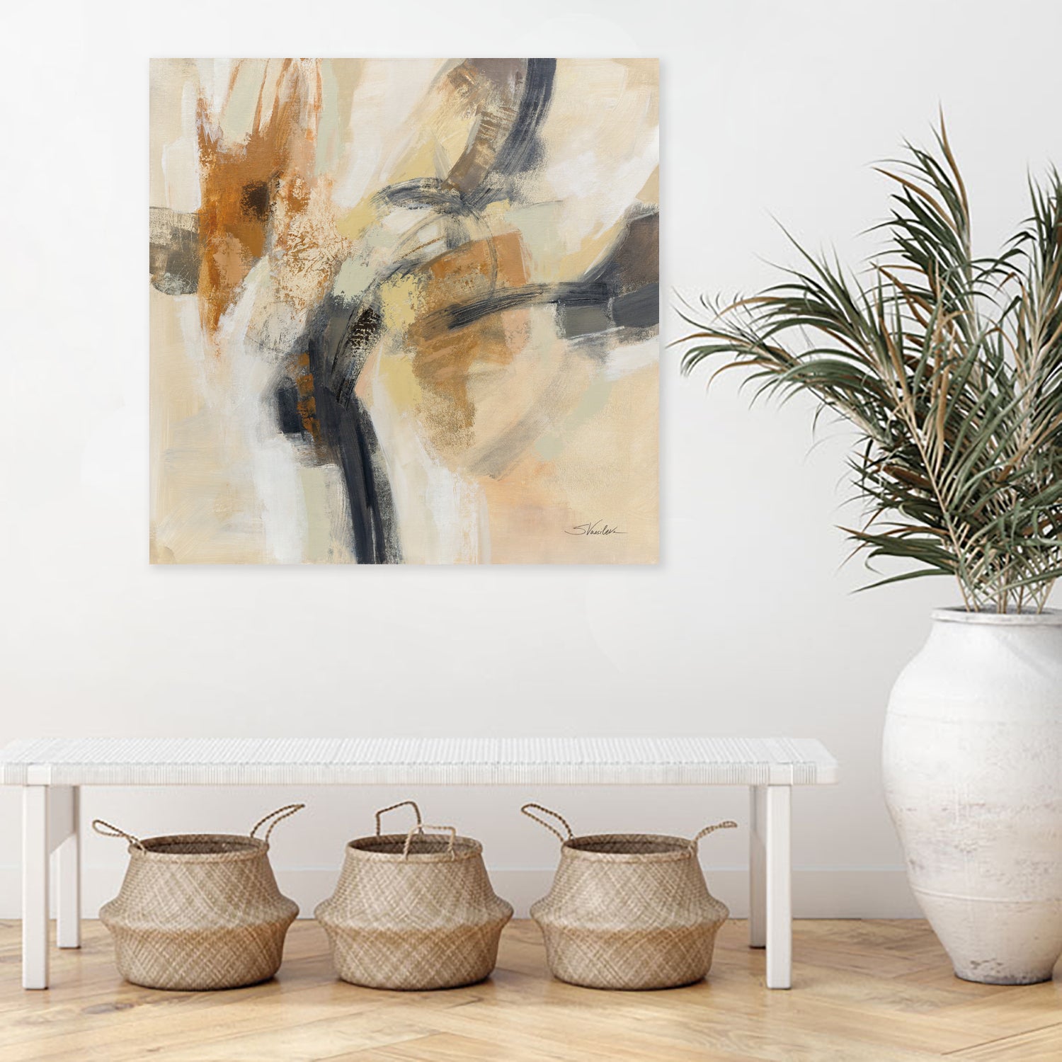 Kyoto Morning by Silvia Vassileva on GIANT ART - black abstract