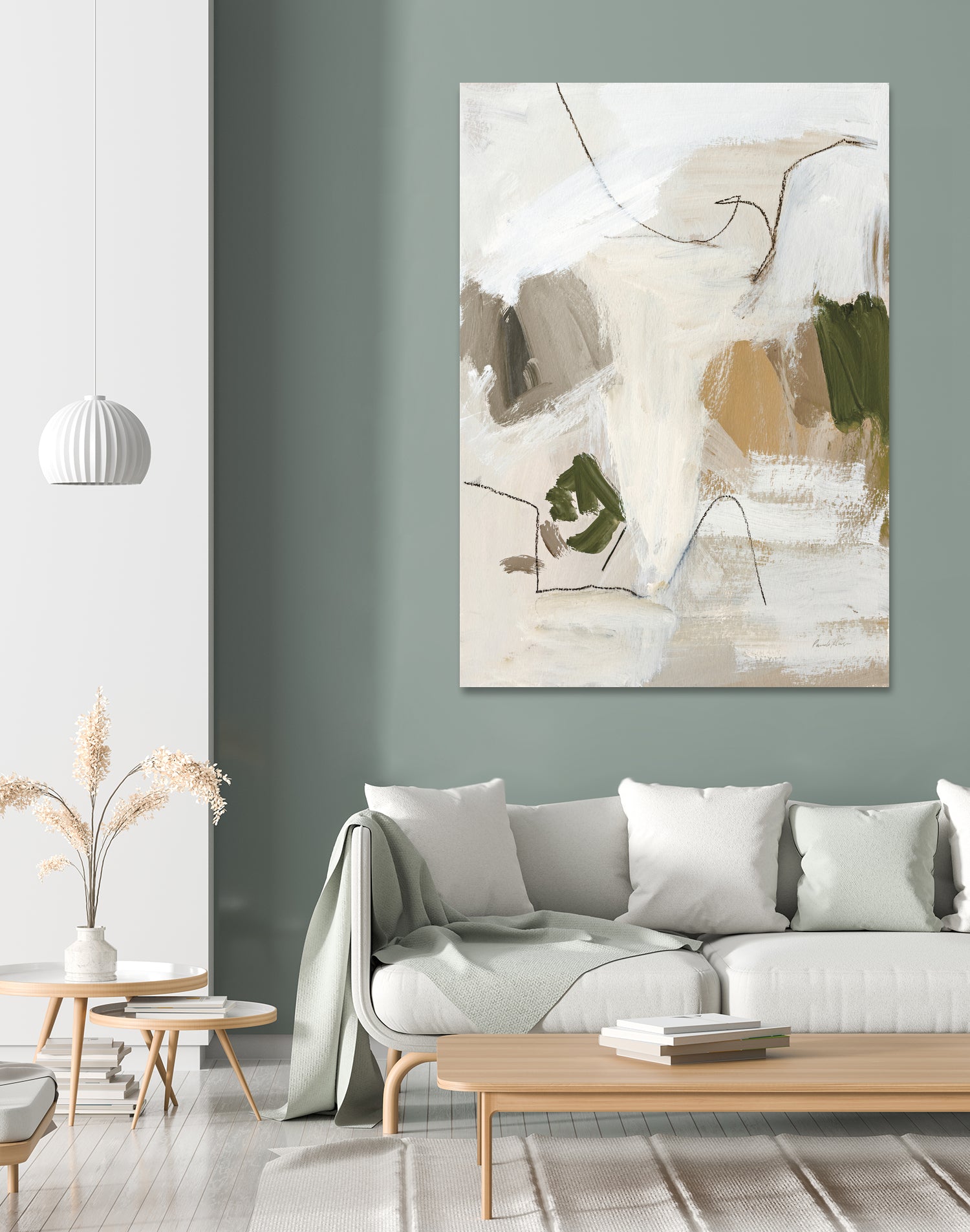 Warm Abstract II by Pamela Munger on GIANT ART - beige abstract