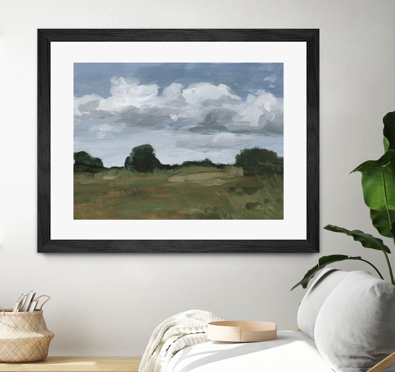 Light April Sky by Pamela Munger on GIANT ART - green landscape mountain