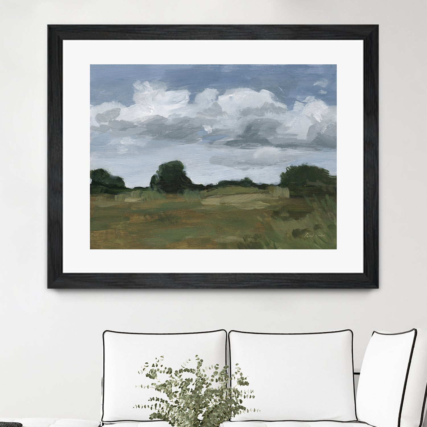 Light April Sky by Pamela Munger on GIANT ART - green landscape mountain