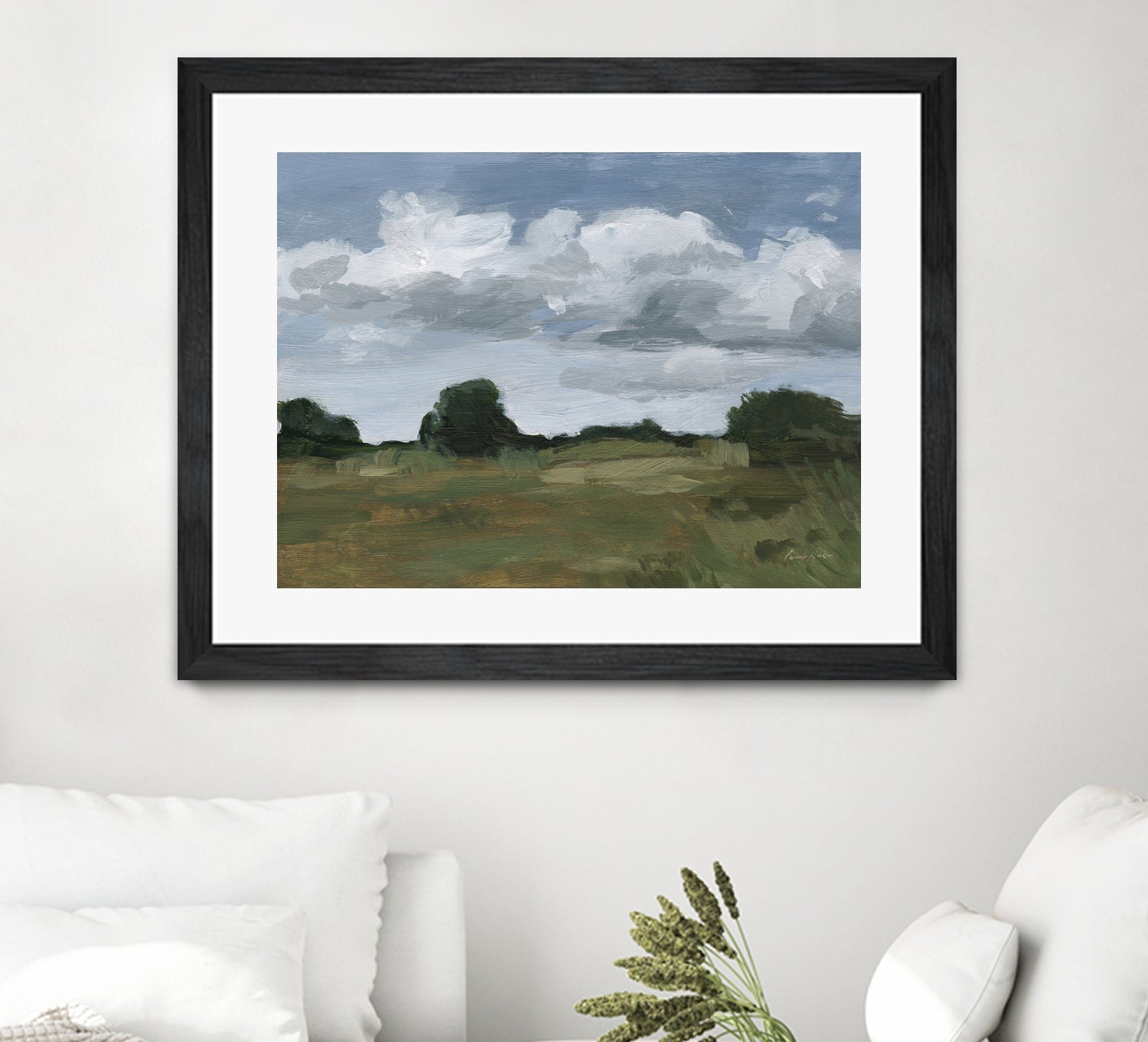 Light April Sky by Pamela Munger on GIANT ART - green landscape mountain