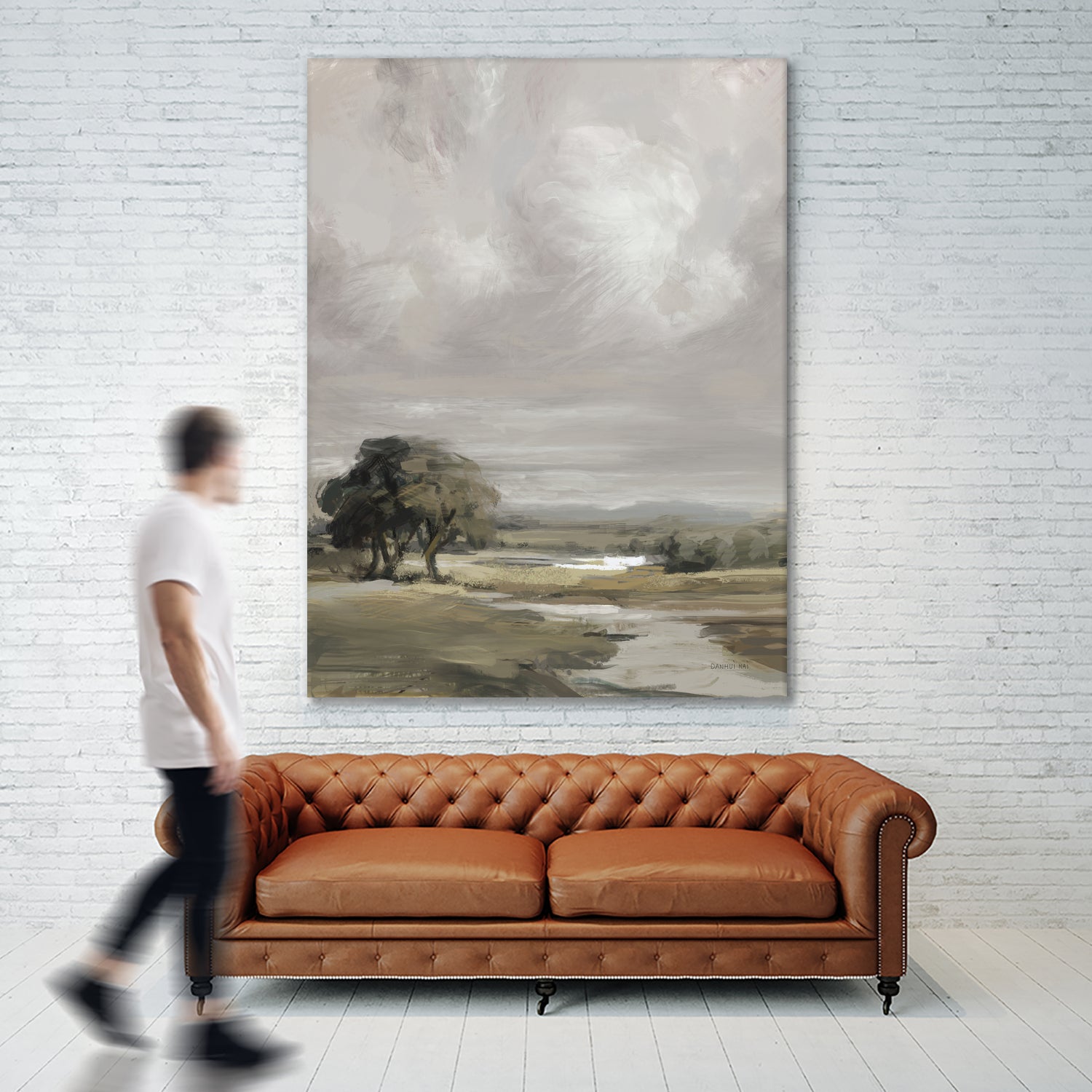 French Countryside by Danhui Nai on GIANT ART - brown