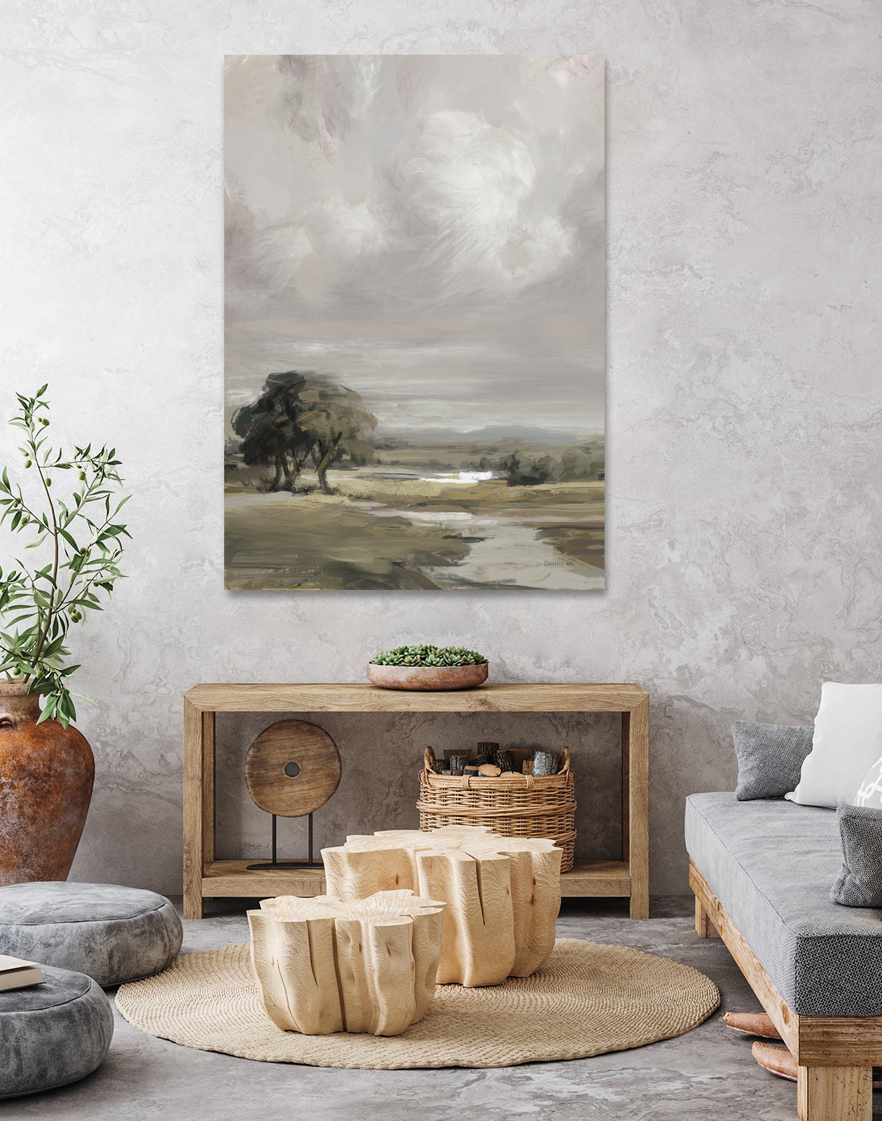 French Countryside by Danhui Nai on GIANT ART - brown