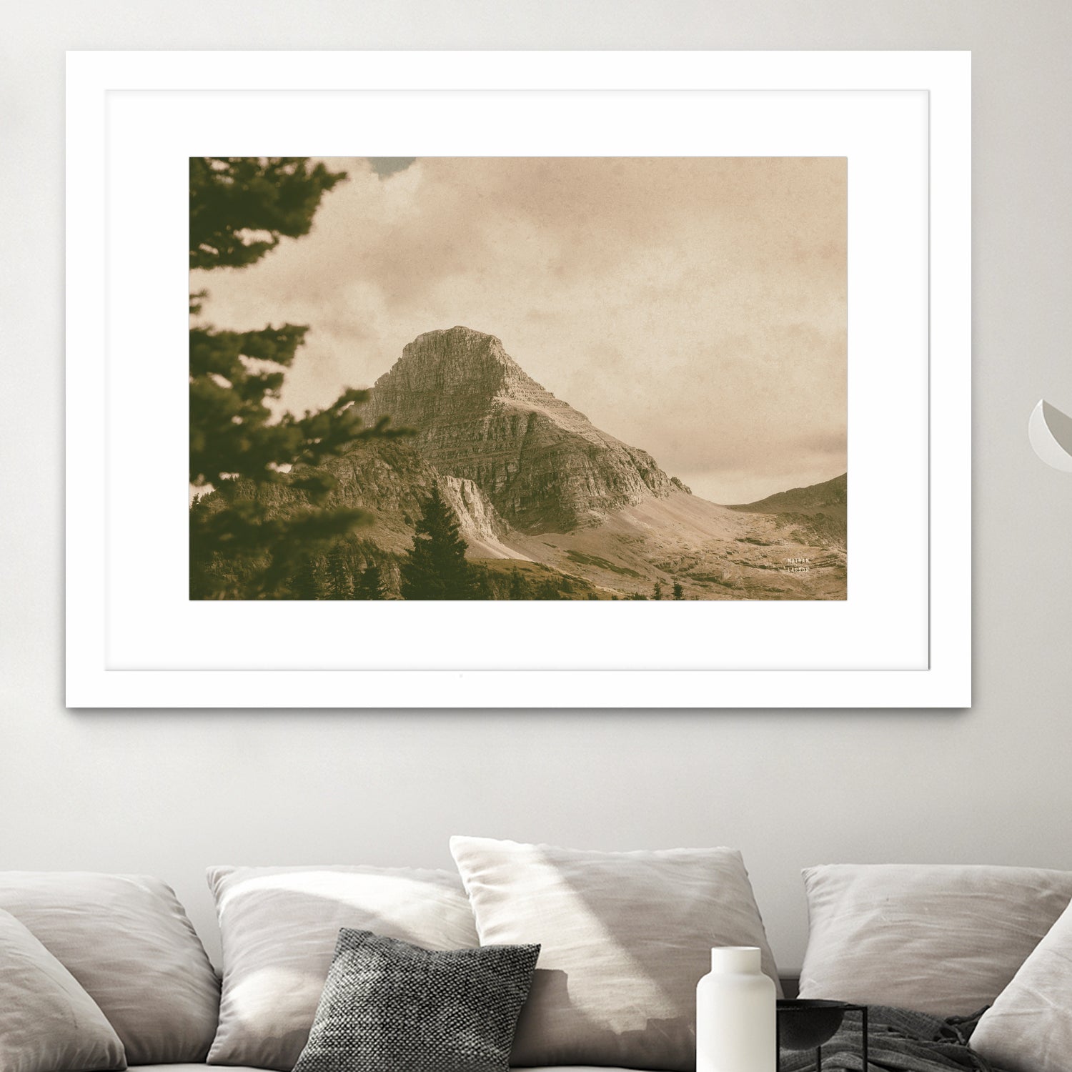 Mountainous I by Nathan Larson on GIANT ART - brown