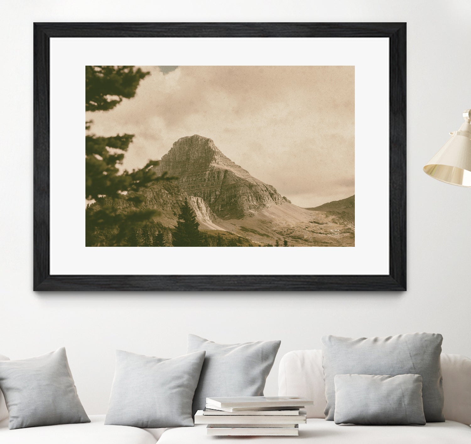 Mountainous I by Nathan Larson on GIANT ART - brown